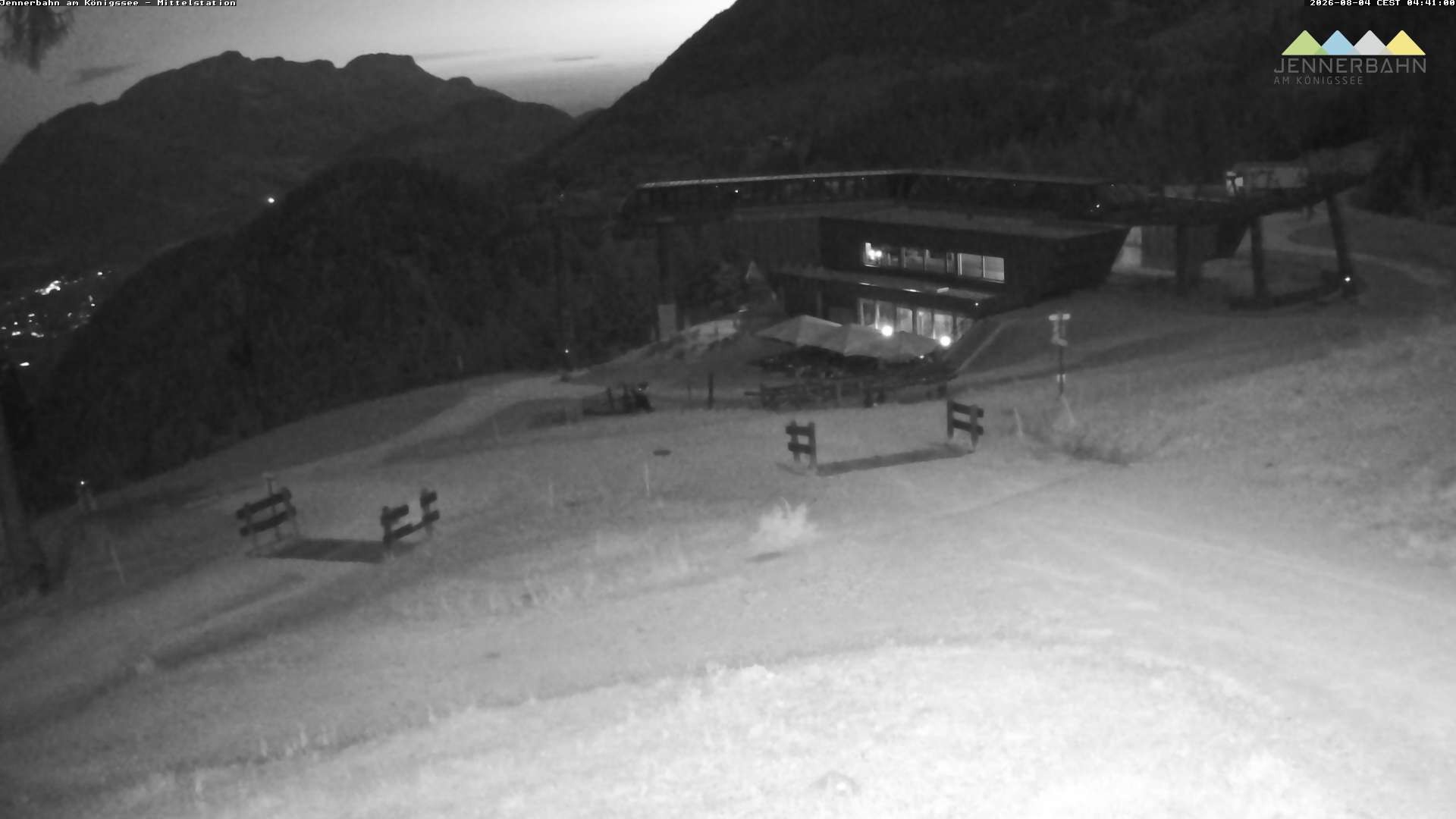 Archived image Webcam Lake Königssee: Jenner Mountain Mid Station