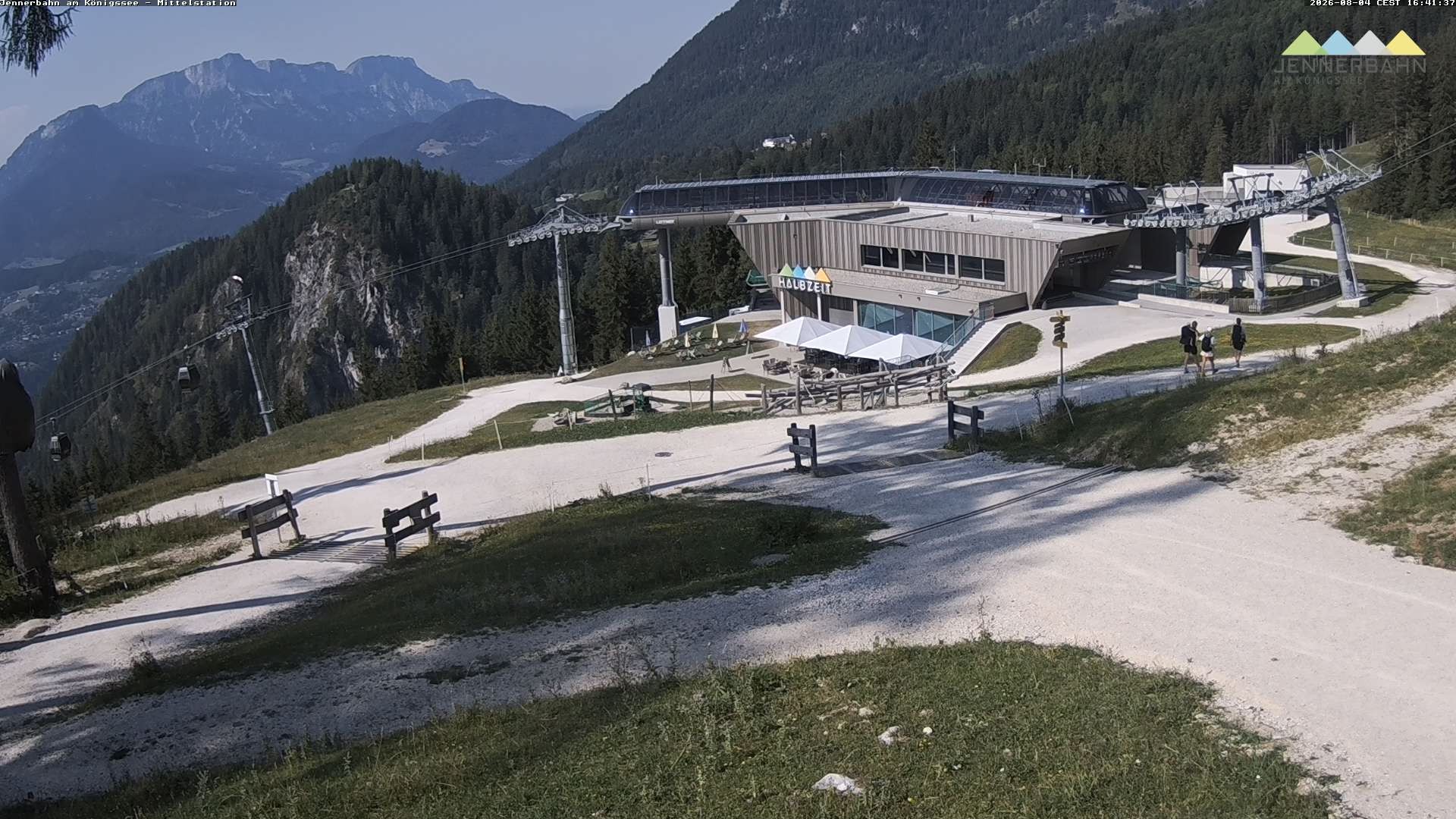 Archiv Foto Webcam Königssee: Jennerbahn Mittelstation