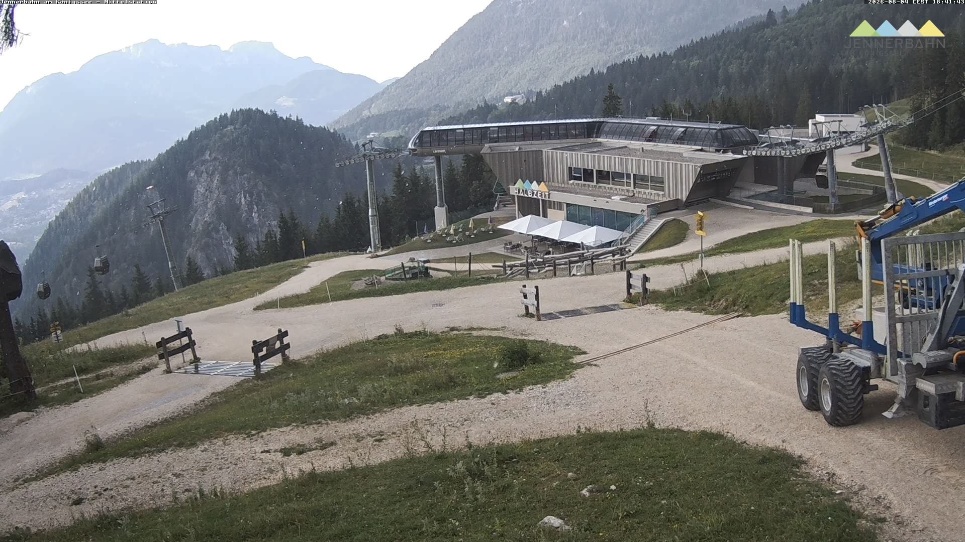 Archiv Foto Webcam Königssee: Jennerbahn Mittelstation