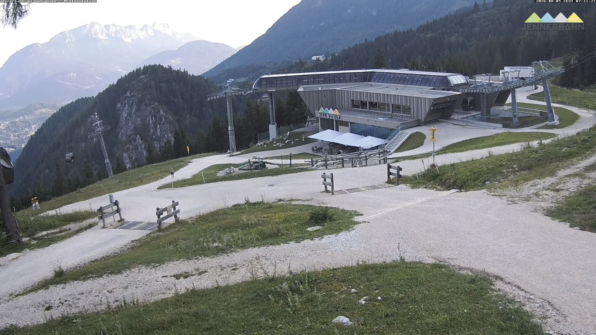 Archiv Foto Webcam Königssee: Jennerbahn Mittelstation