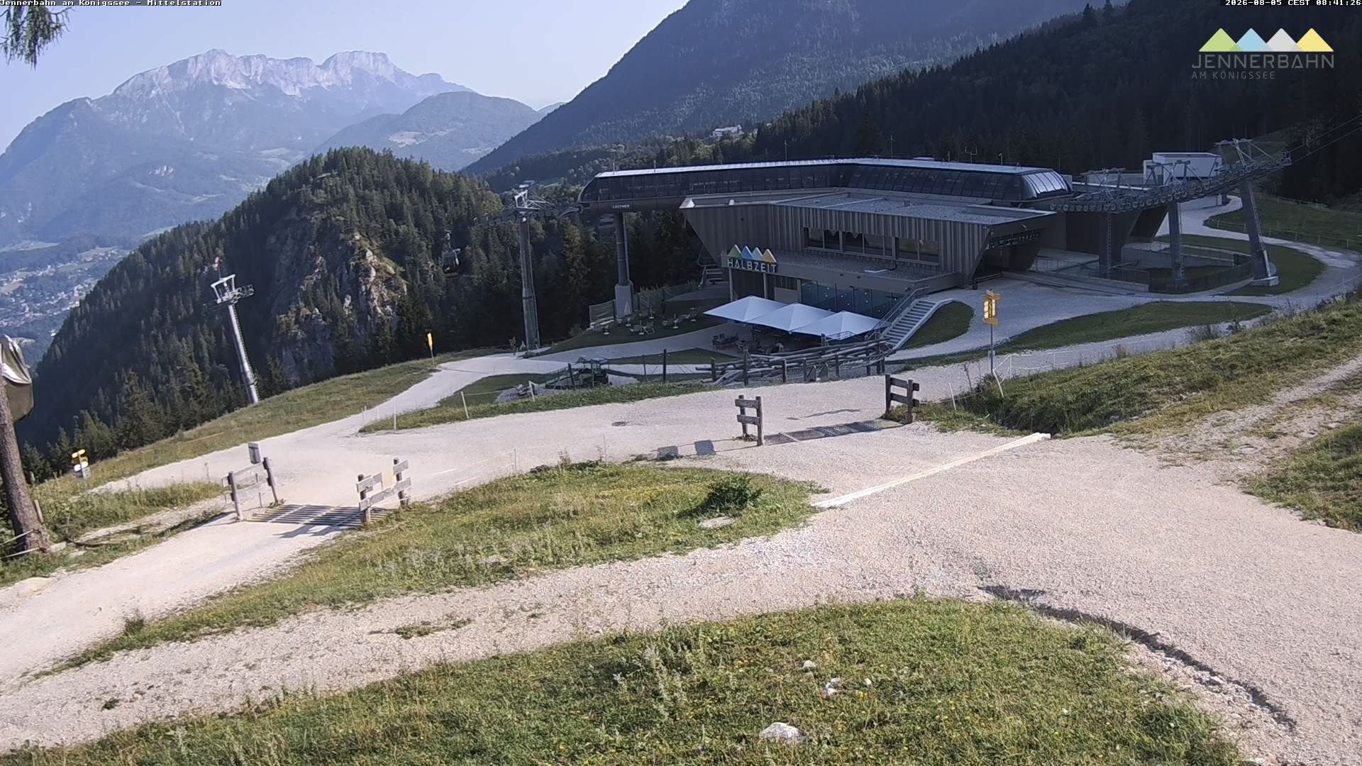 Archiv Foto Webcam Königssee: Jennerbahn Mittelstation