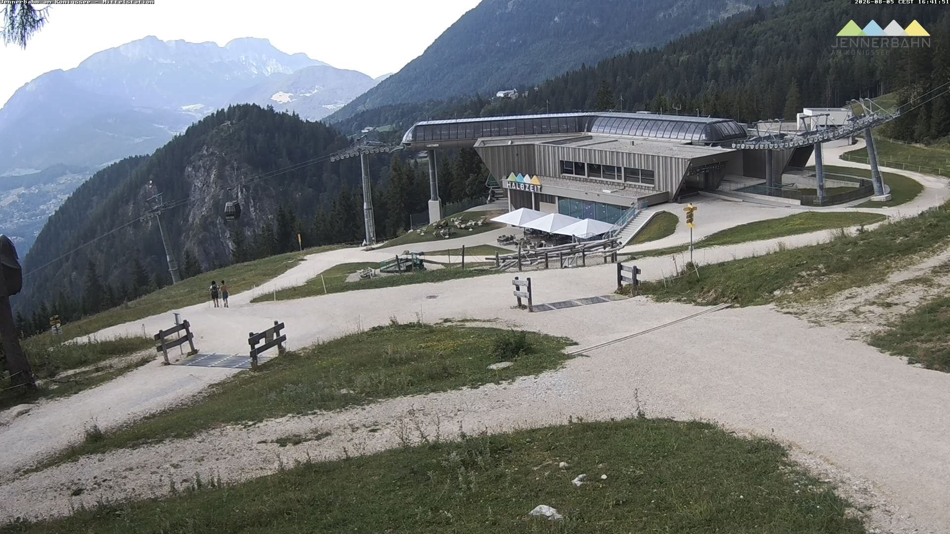 Archiv Foto Webcam Königssee: Jennerbahn Mittelstation