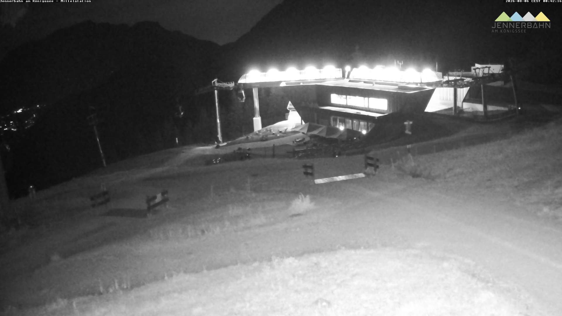 Archived image Webcam Lake Königssee: Jenner Mountain Mid Station