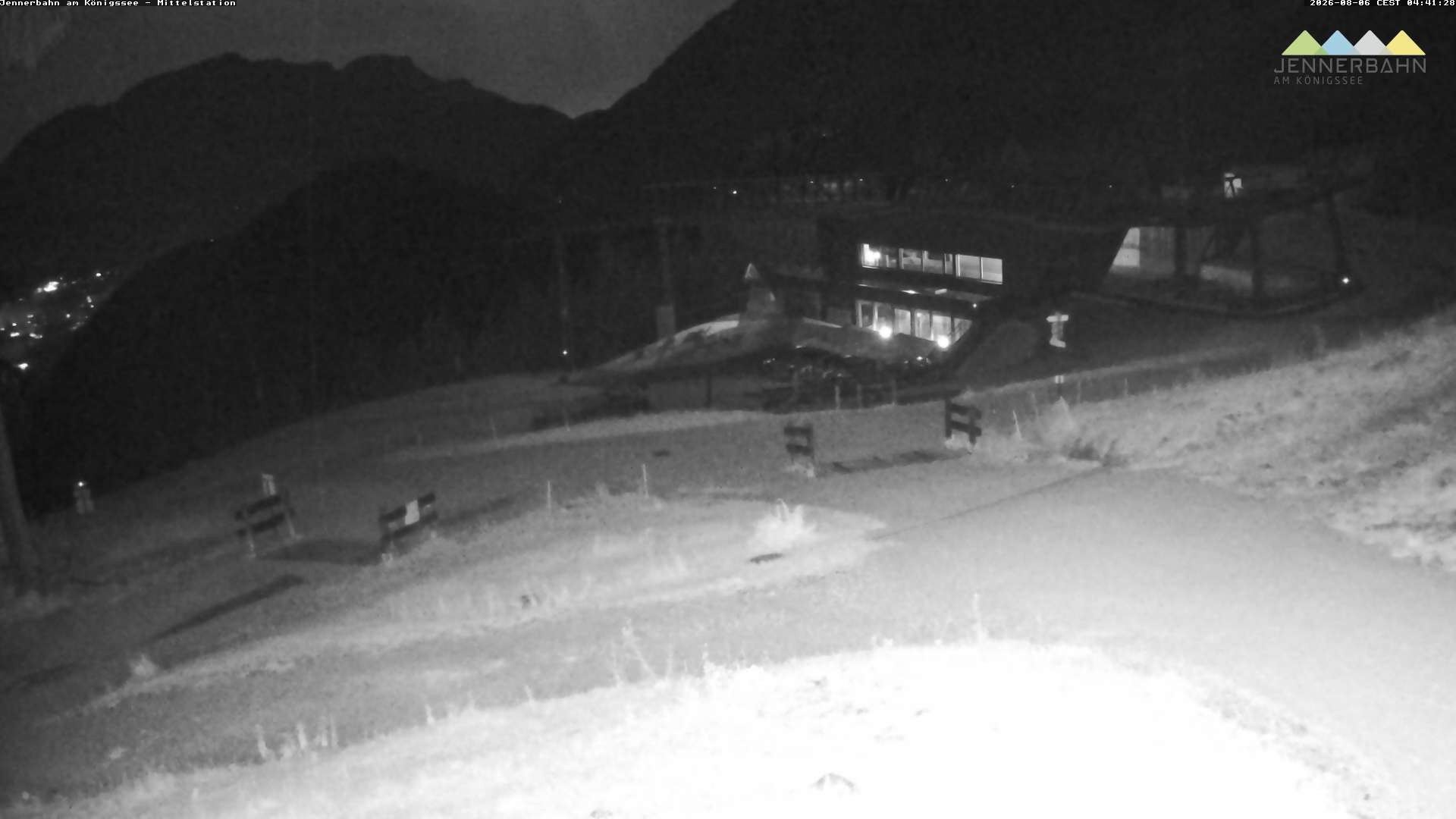 Archived image Webcam Lake Königssee: Jenner Mountain Mid Station