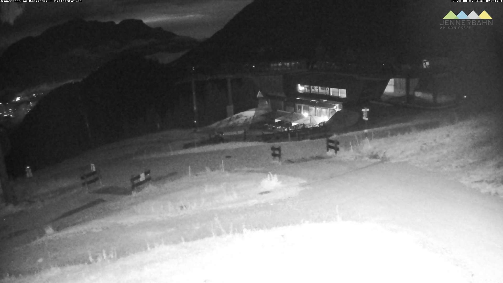 Archived image Webcam Lake Königssee: Jenner Mountain Mid Station