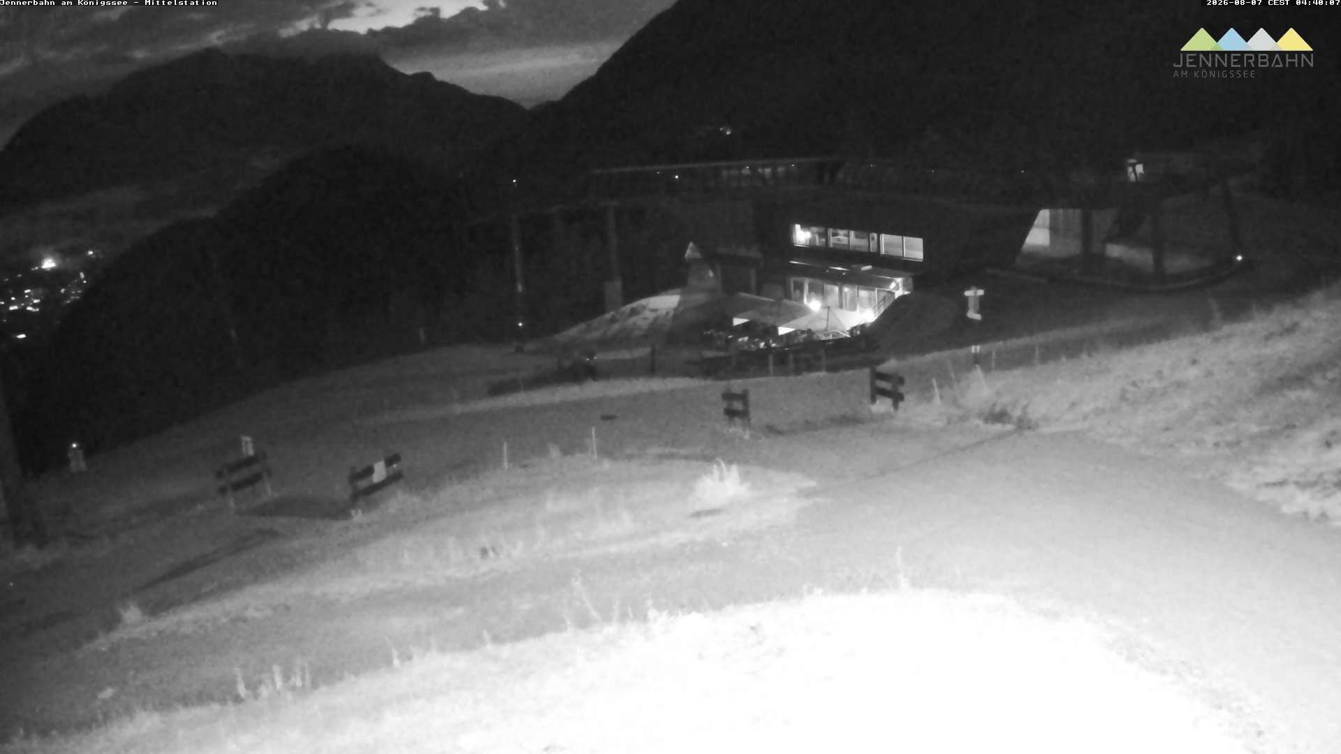 Archived image Webcam Lake Königssee: Jenner Mountain Mid Station