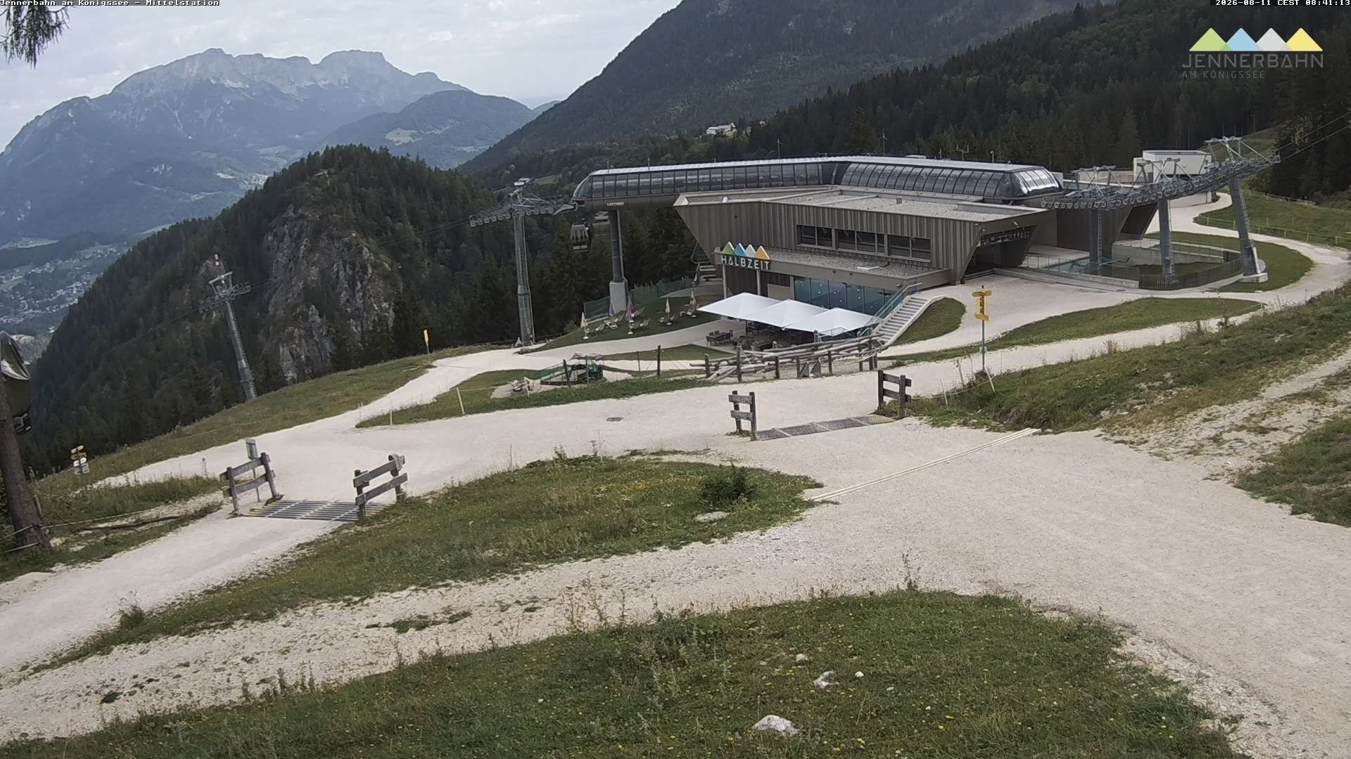 Archiv Foto Webcam Königssee: Jennerbahn Mittelstation