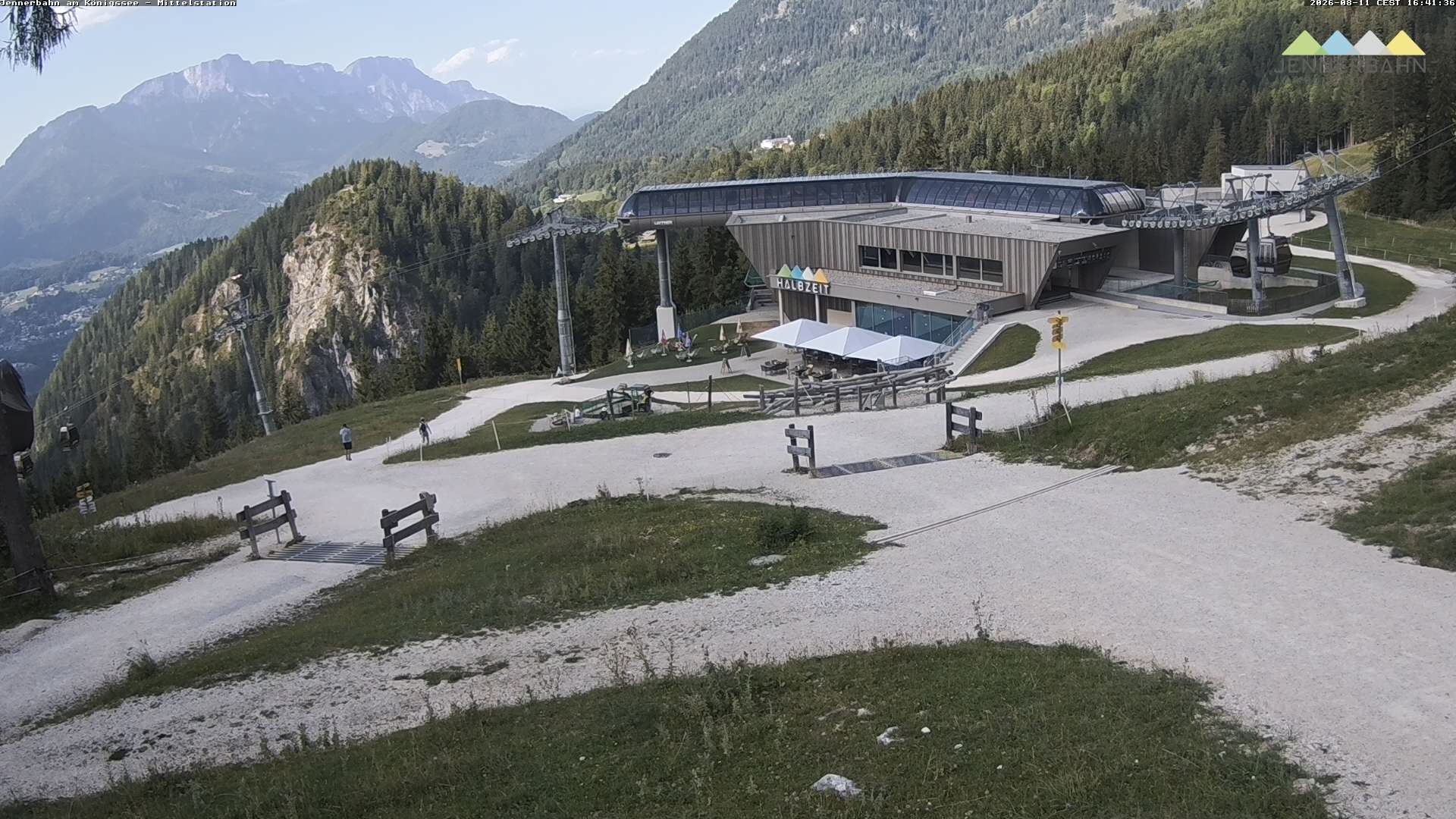Archiv Foto Webcam Königssee: Jennerbahn Mittelstation