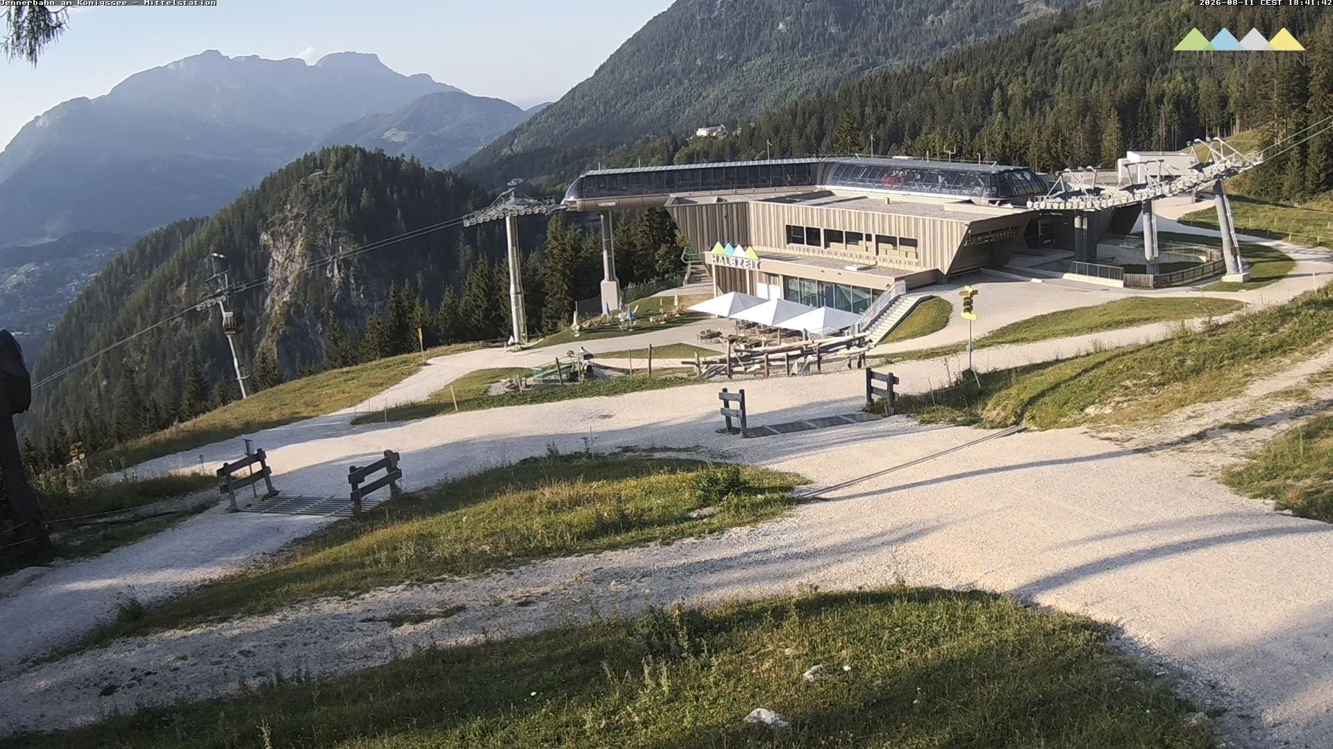 Archiv Foto Webcam Königssee: Jennerbahn Mittelstation