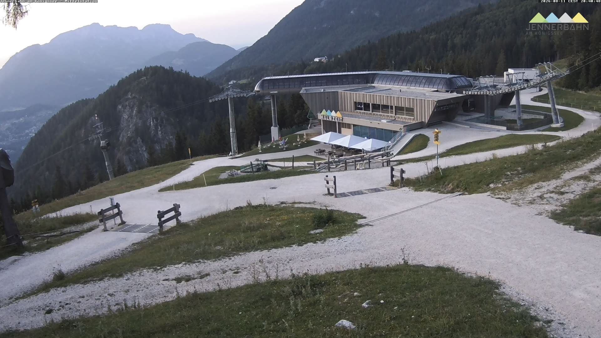 Archiv Foto Webcam Königssee: Jennerbahn Mittelstation