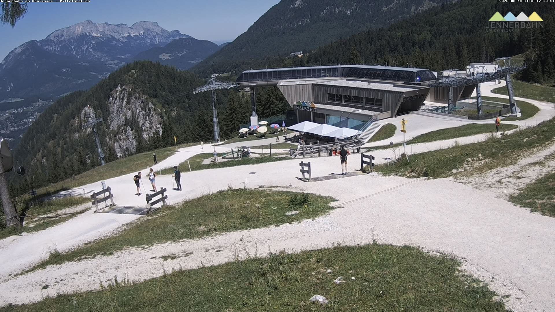 Archiv Foto Webcam Königssee: Jennerbahn Mittelstation