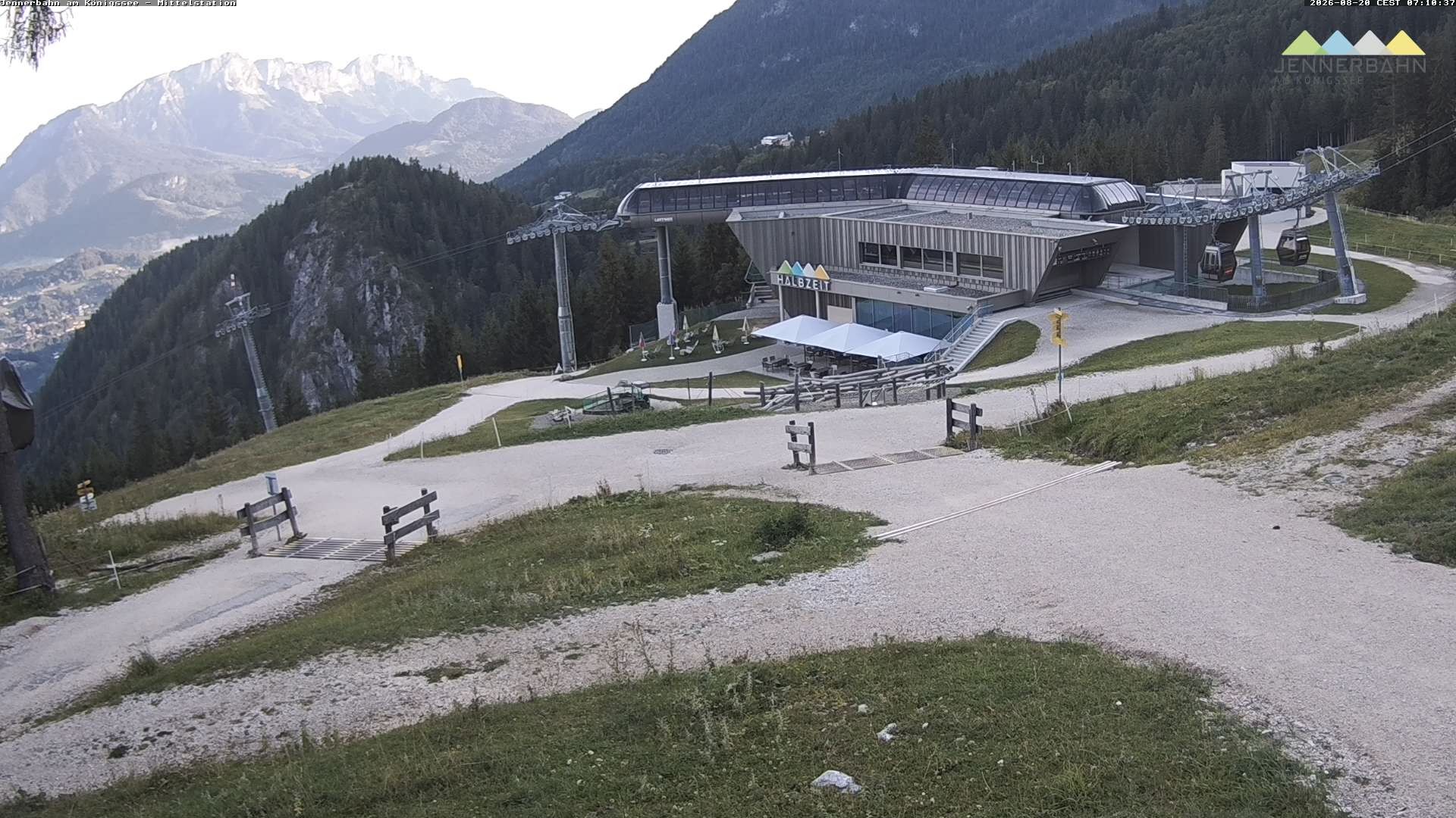 Archiv Foto Webcam Königssee: Jennerbahn Mittelstation