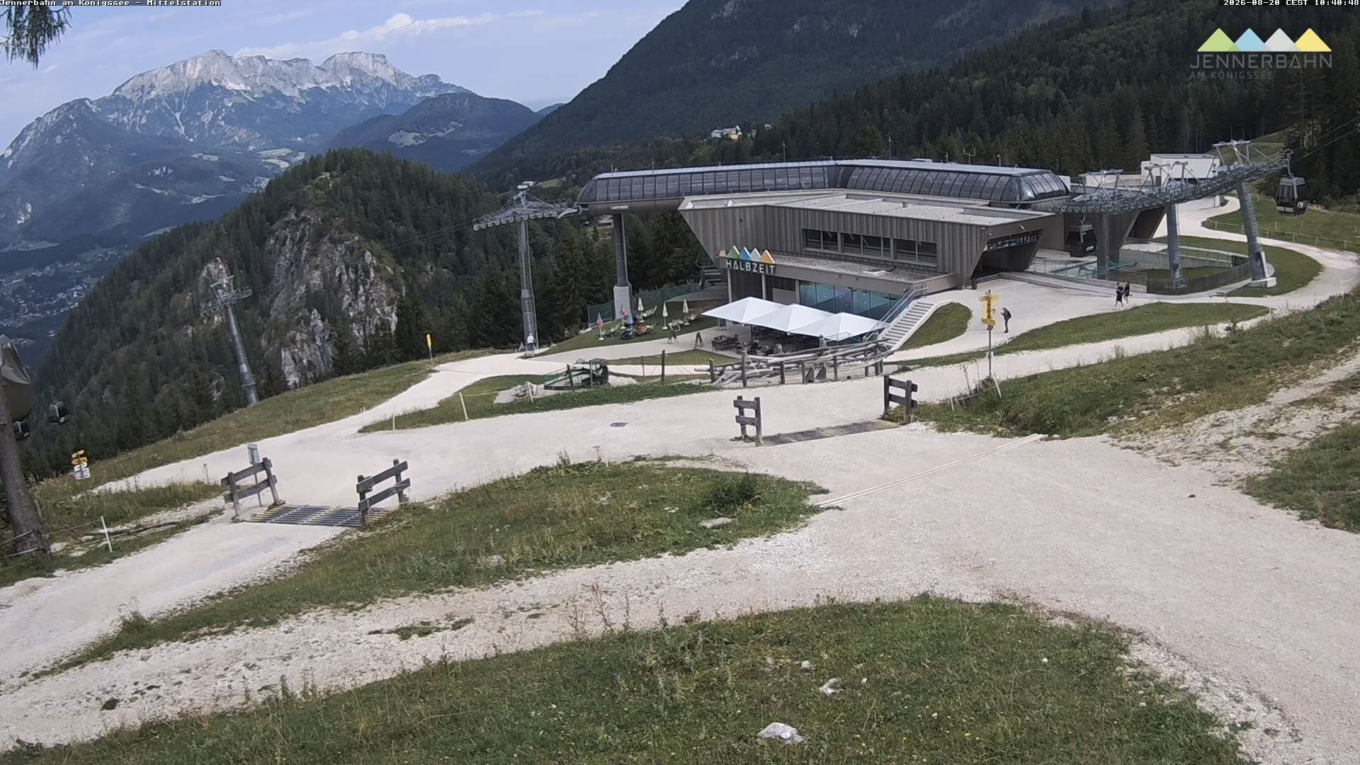 Archiv Foto Webcam Königssee: Jennerbahn Mittelstation