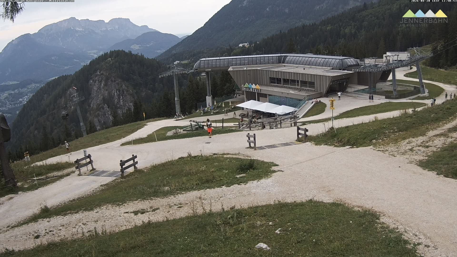 Archiv Foto Webcam Königssee: Jennerbahn Mittelstation