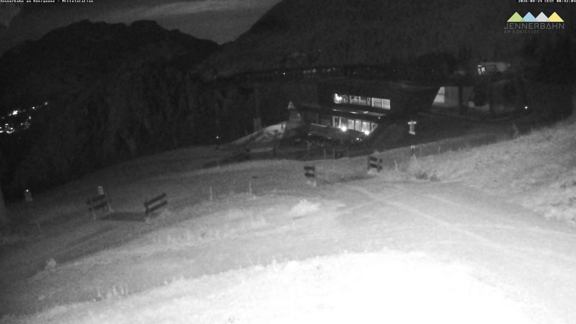 Archived image Webcam Lake Königssee: Jenner Mountain Mid Station