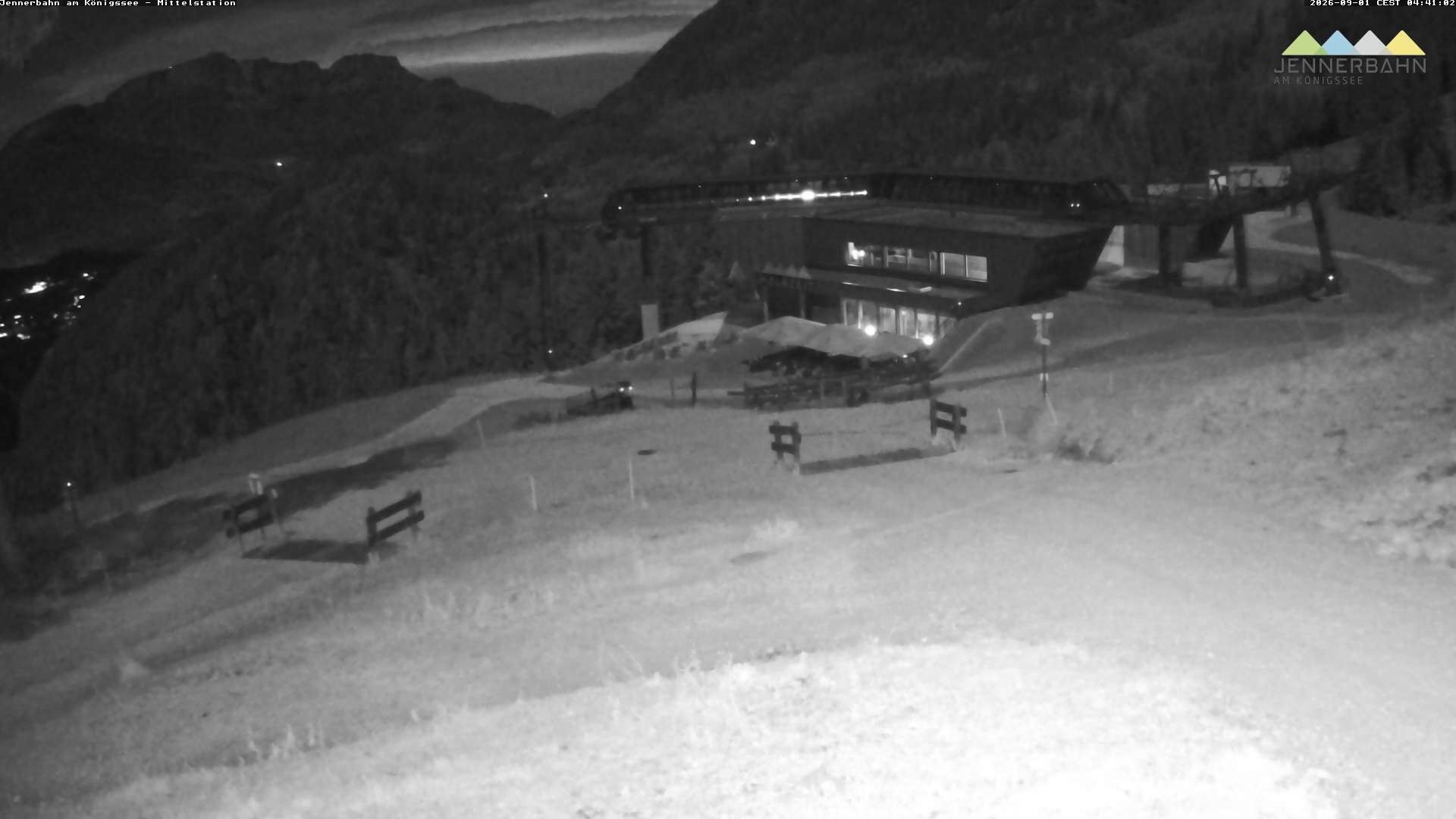 Archiv Foto Webcam Königssee: Jennerbahn Mittelstation
