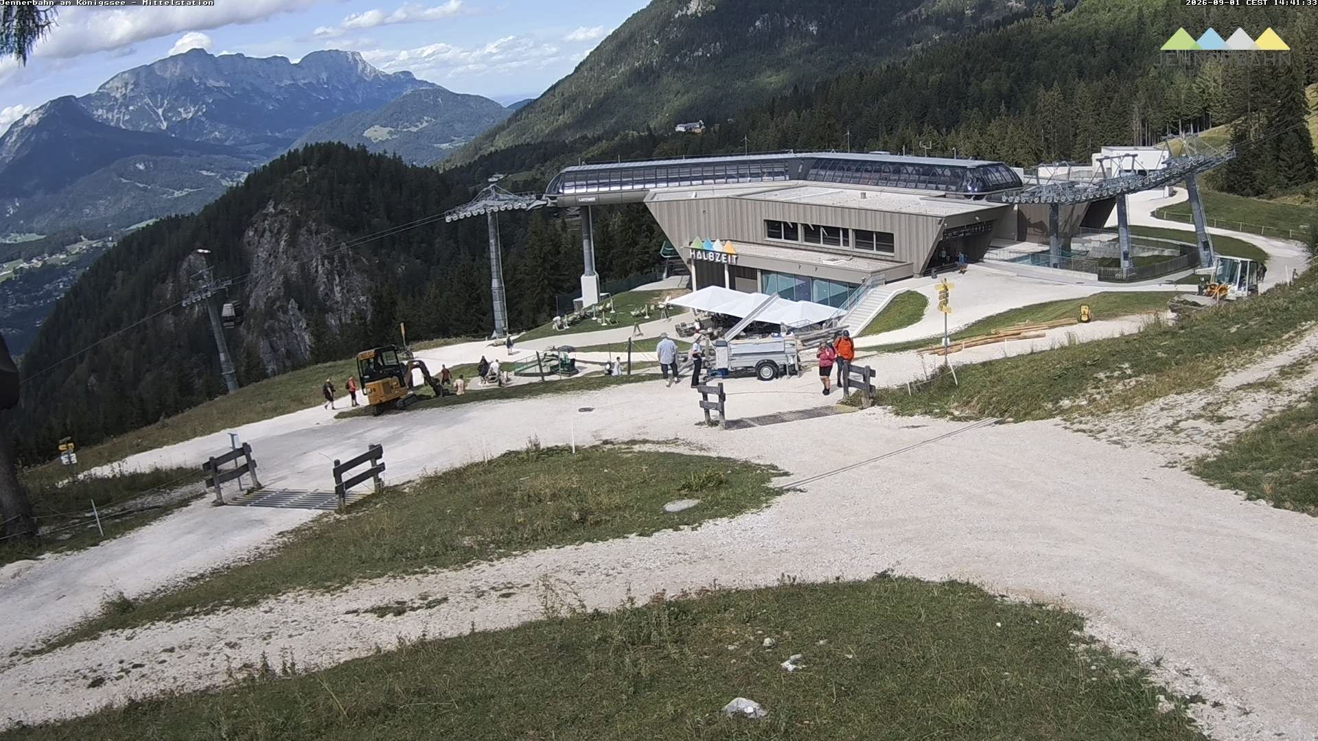 Archiv Foto Webcam Königssee: Jennerbahn Mittelstation