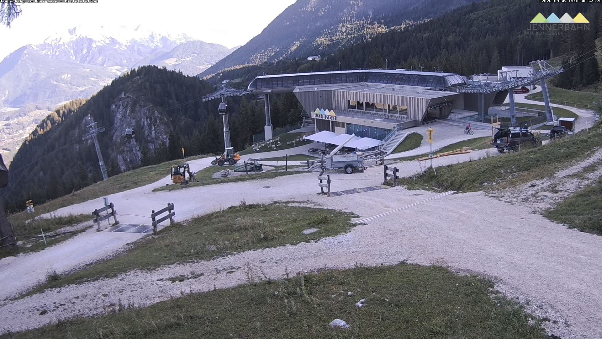 Archiv Foto Webcam Königssee: Jennerbahn Mittelstation