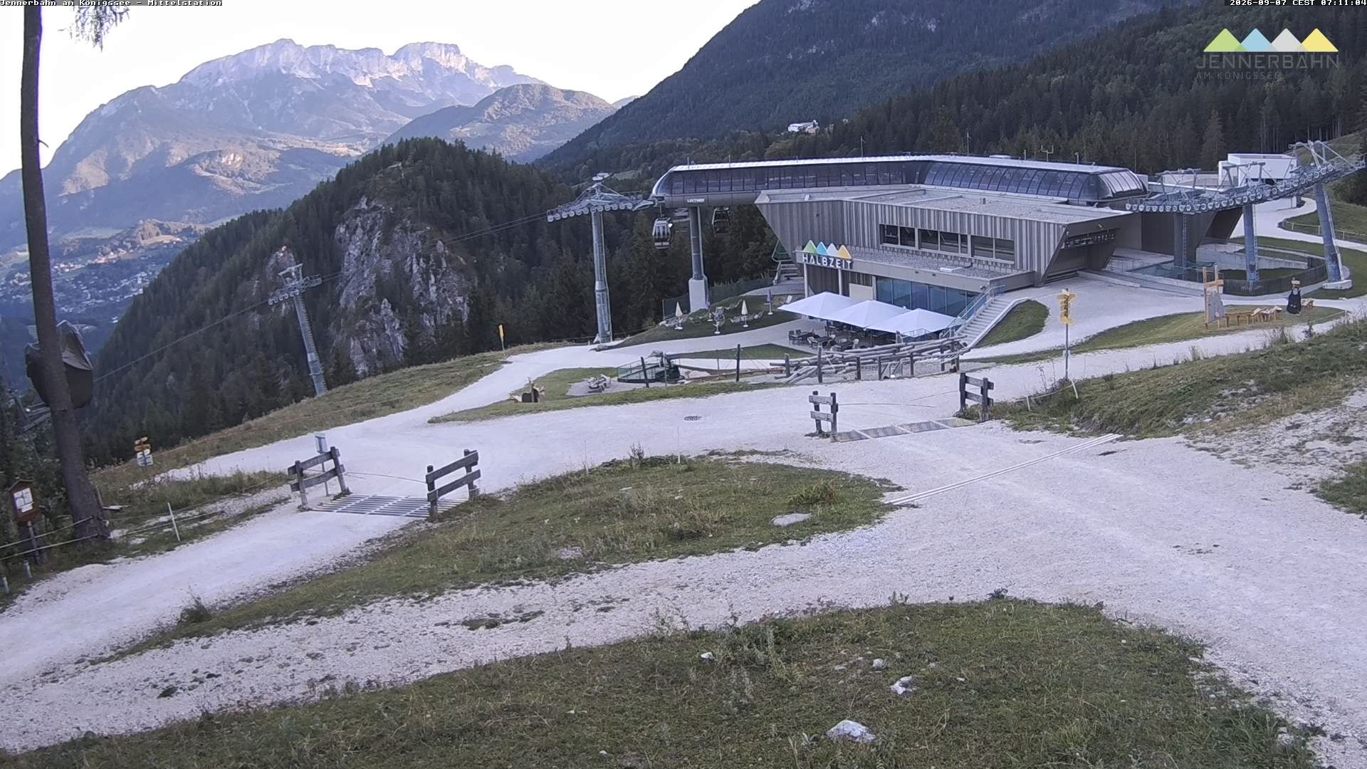 Archiv Foto Webcam Königssee: Jennerbahn Mittelstation