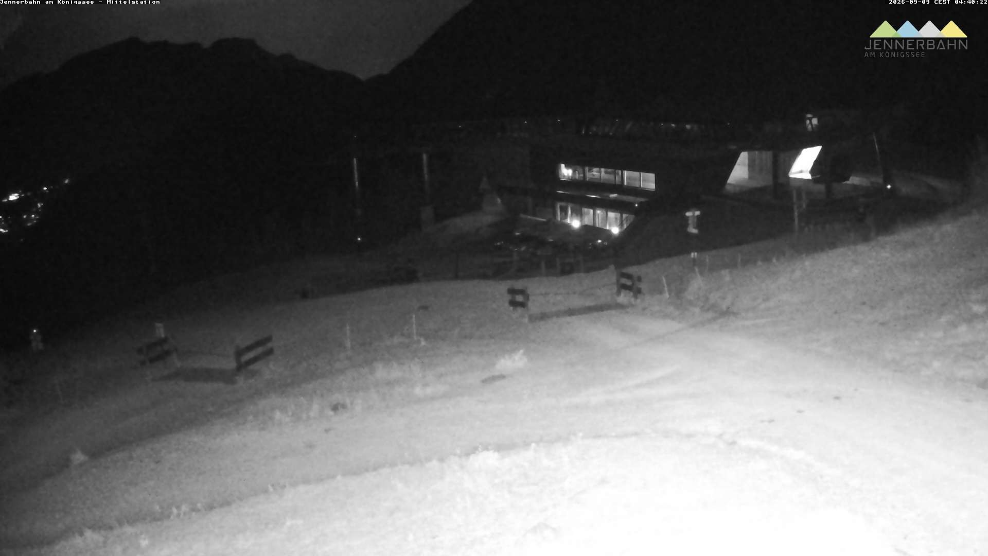 Archived image Webcam Lake Königssee: Jenner Mountain Mid Station