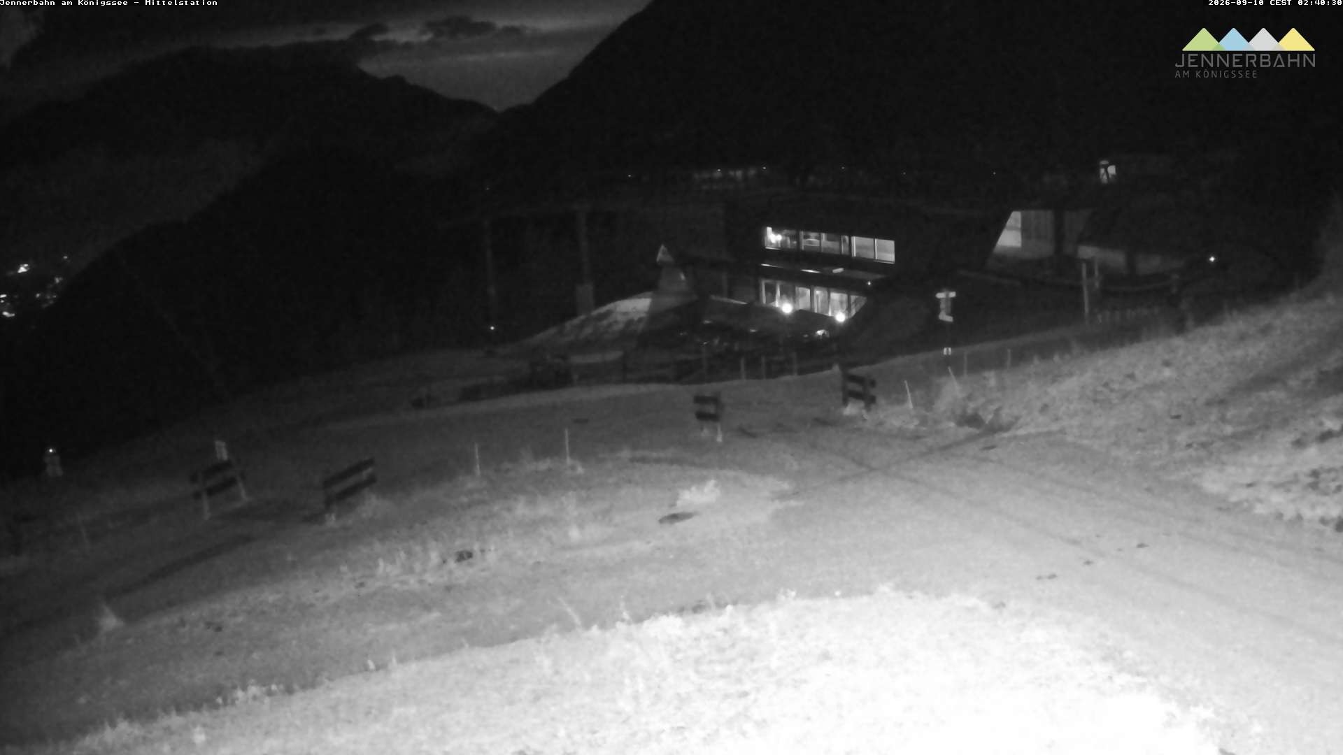 Archived image Webcam Lake Königssee: Jenner Mountain Mid Station