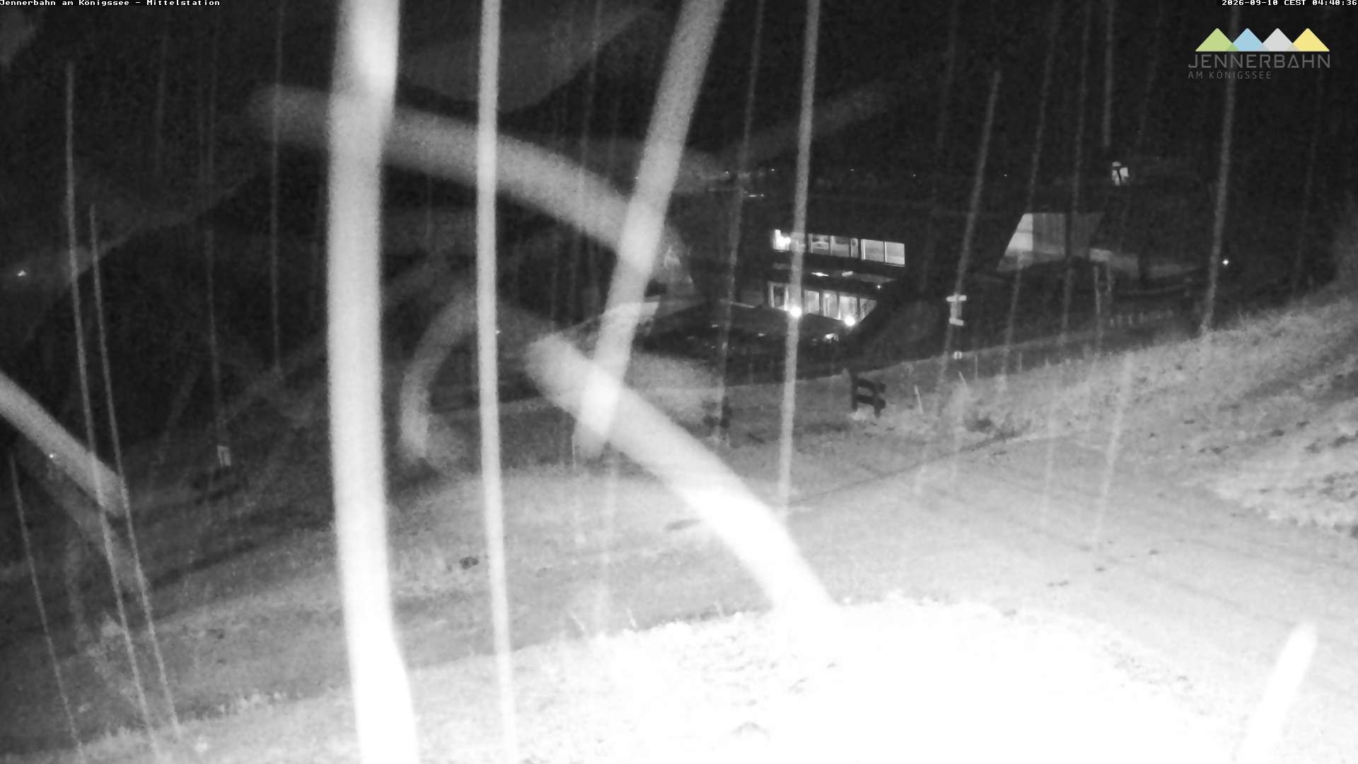 Archived image Webcam Lake Königssee: Jenner Mountain Mid Station
