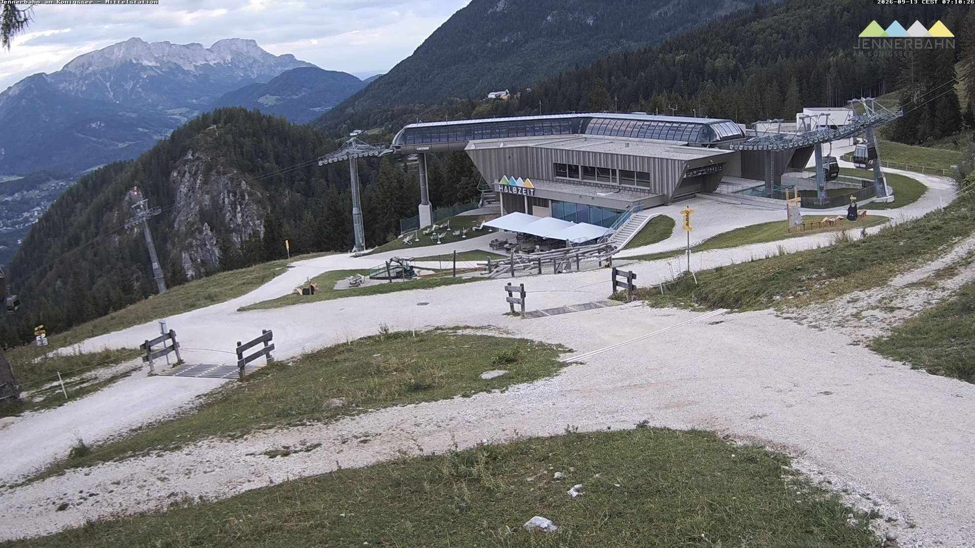 Archiv Foto Webcam Königssee: Jennerbahn Mittelstation