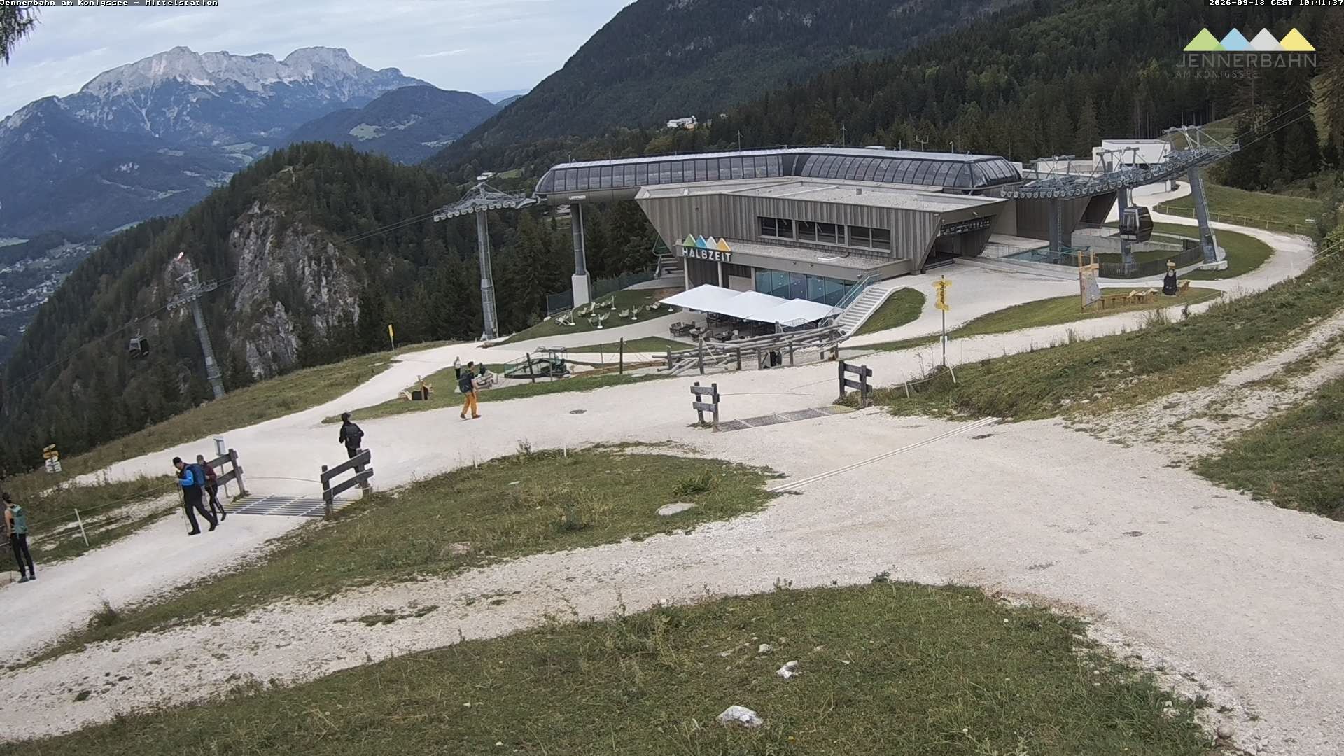 Archiv Foto Webcam Königssee: Jennerbahn Mittelstation