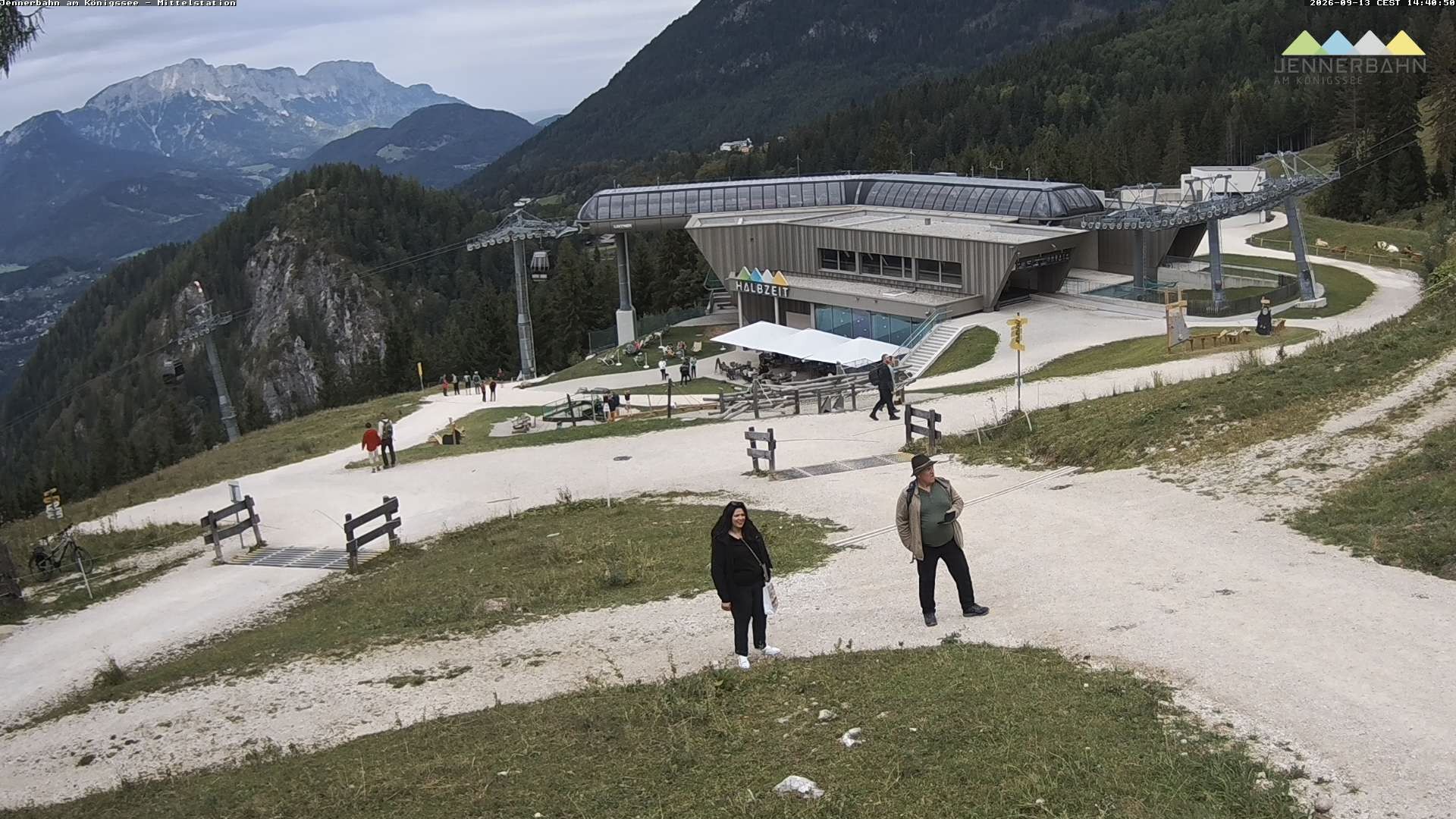 Archiv Foto Webcam Königssee: Jennerbahn Mittelstation