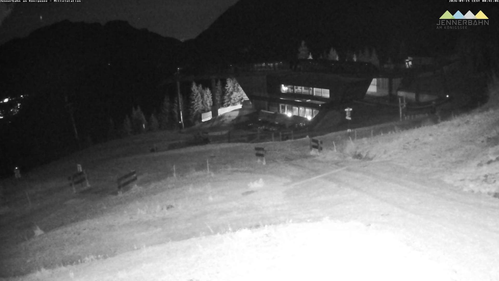 Archived image Webcam Lake Königssee: Jenner Mountain Mid Station