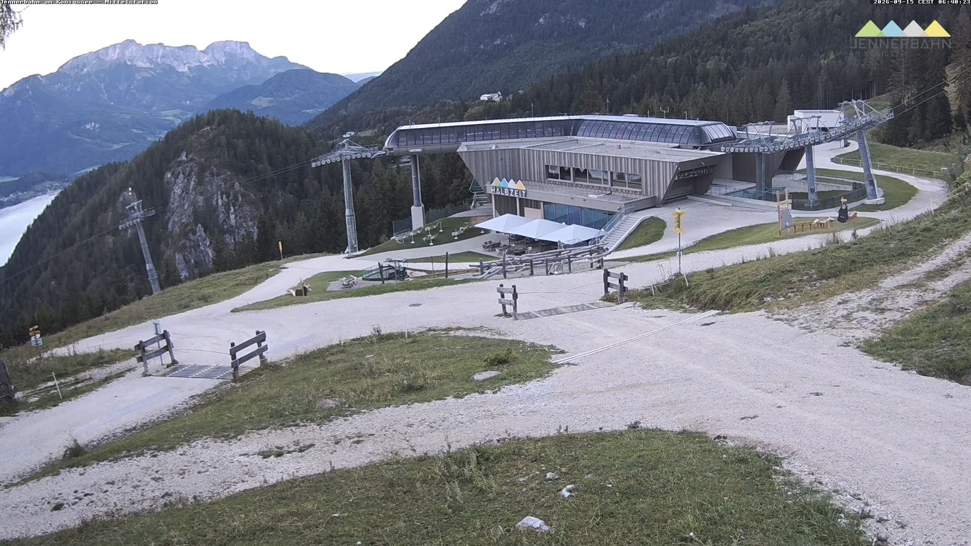 Archiv Foto Webcam Königssee: Jennerbahn Mittelstation
