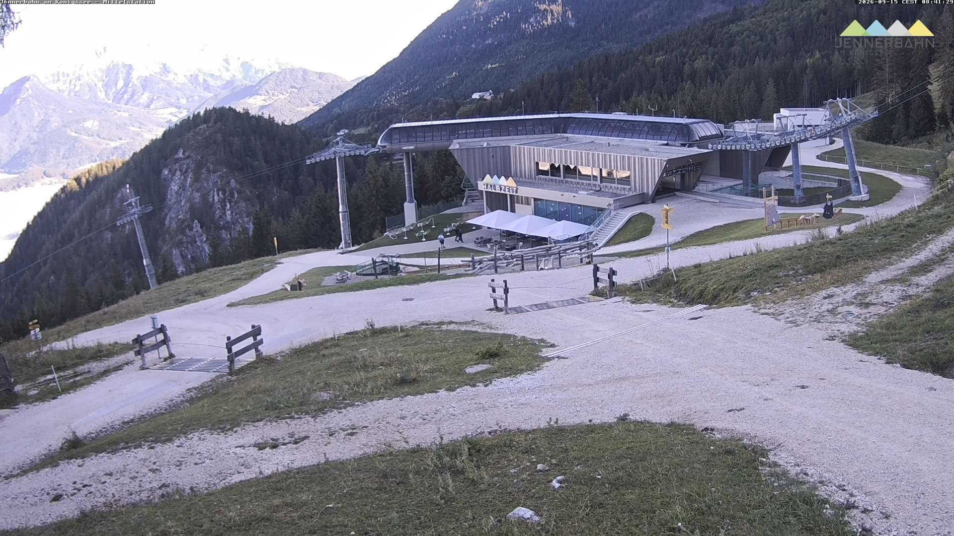 Archiv Foto Webcam Königssee: Jennerbahn Mittelstation