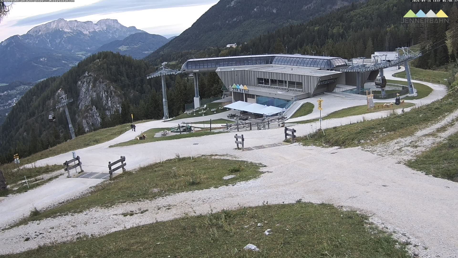 Archiv Foto Webcam Königssee: Jennerbahn Mittelstation