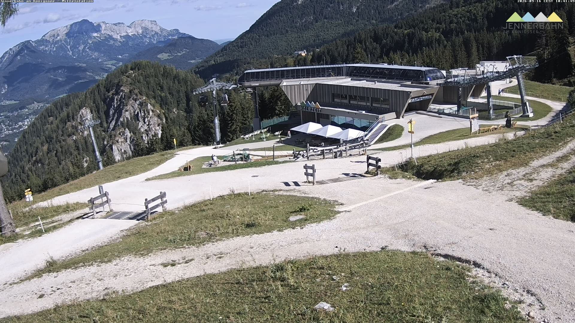 Archiv Foto Webcam Königssee: Jennerbahn Mittelstation