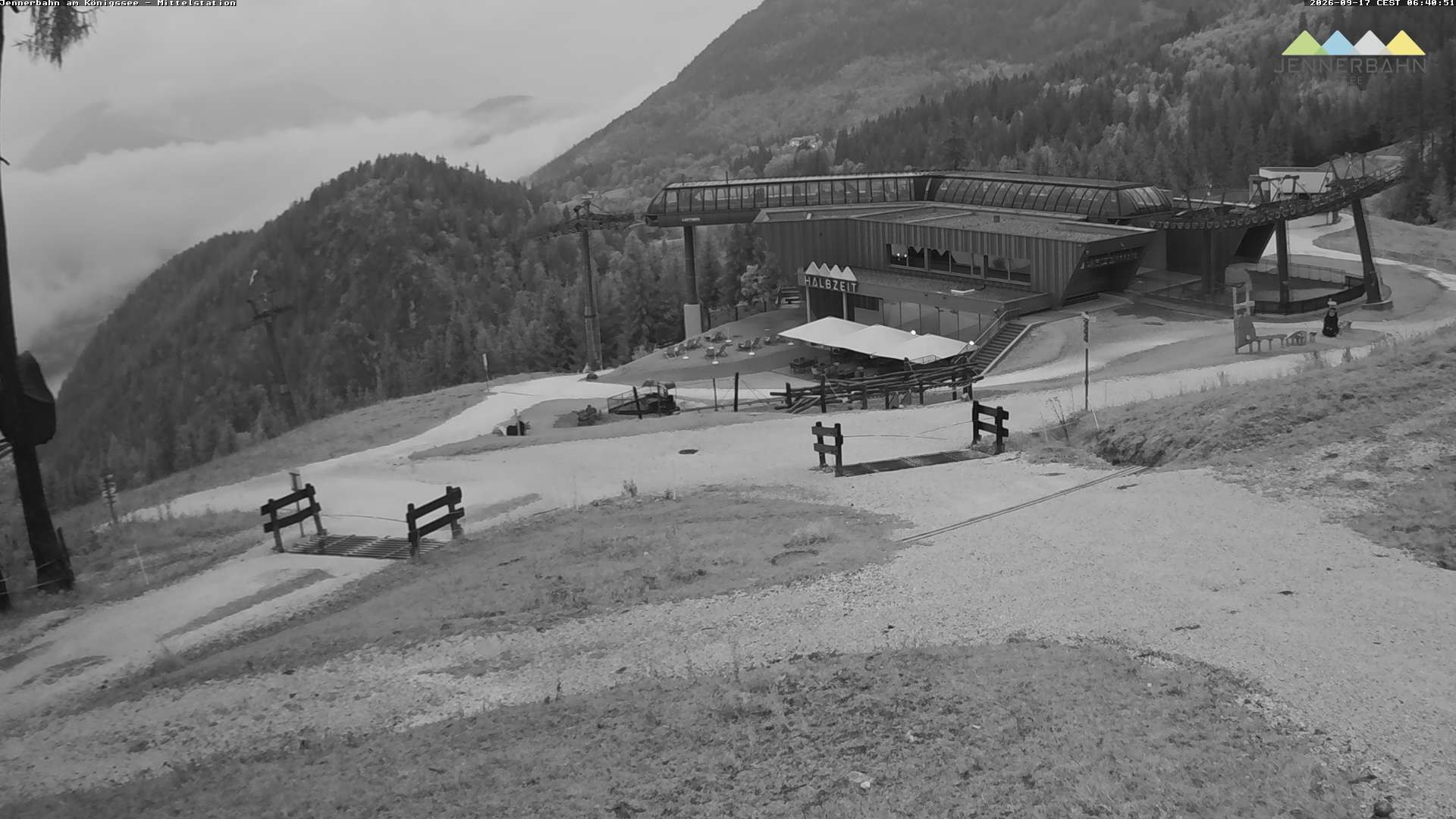 Archiv Foto Webcam Königssee: Jennerbahn Mittelstation