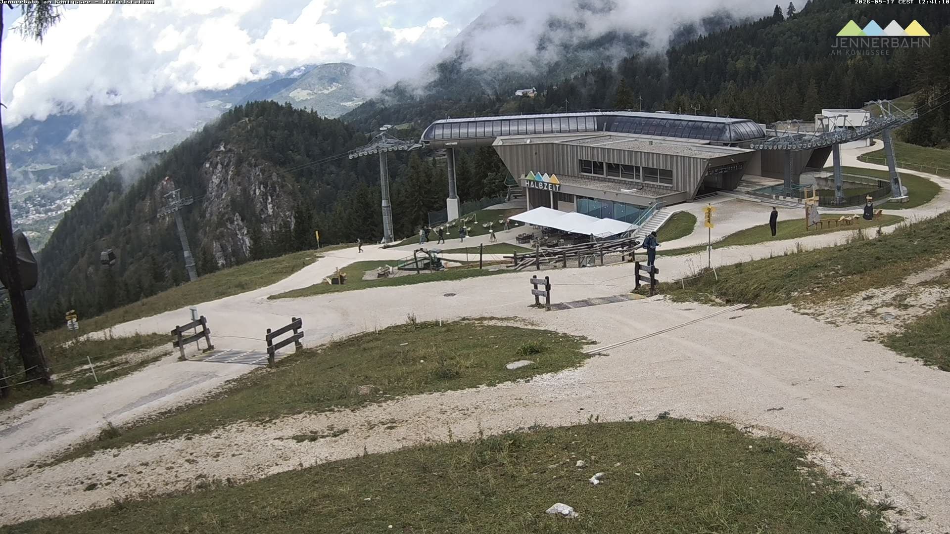 Archiv Foto Webcam Königssee: Jennerbahn Mittelstation