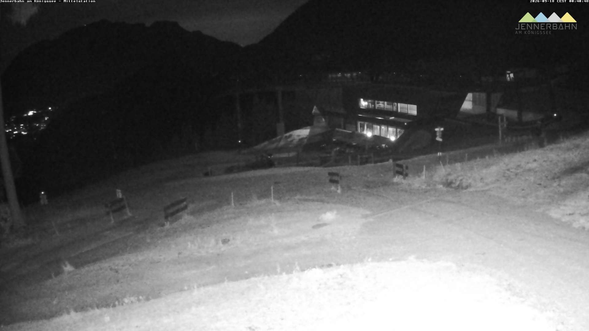Archived image Webcam Lake Königssee: Jenner Mountain Mid Station