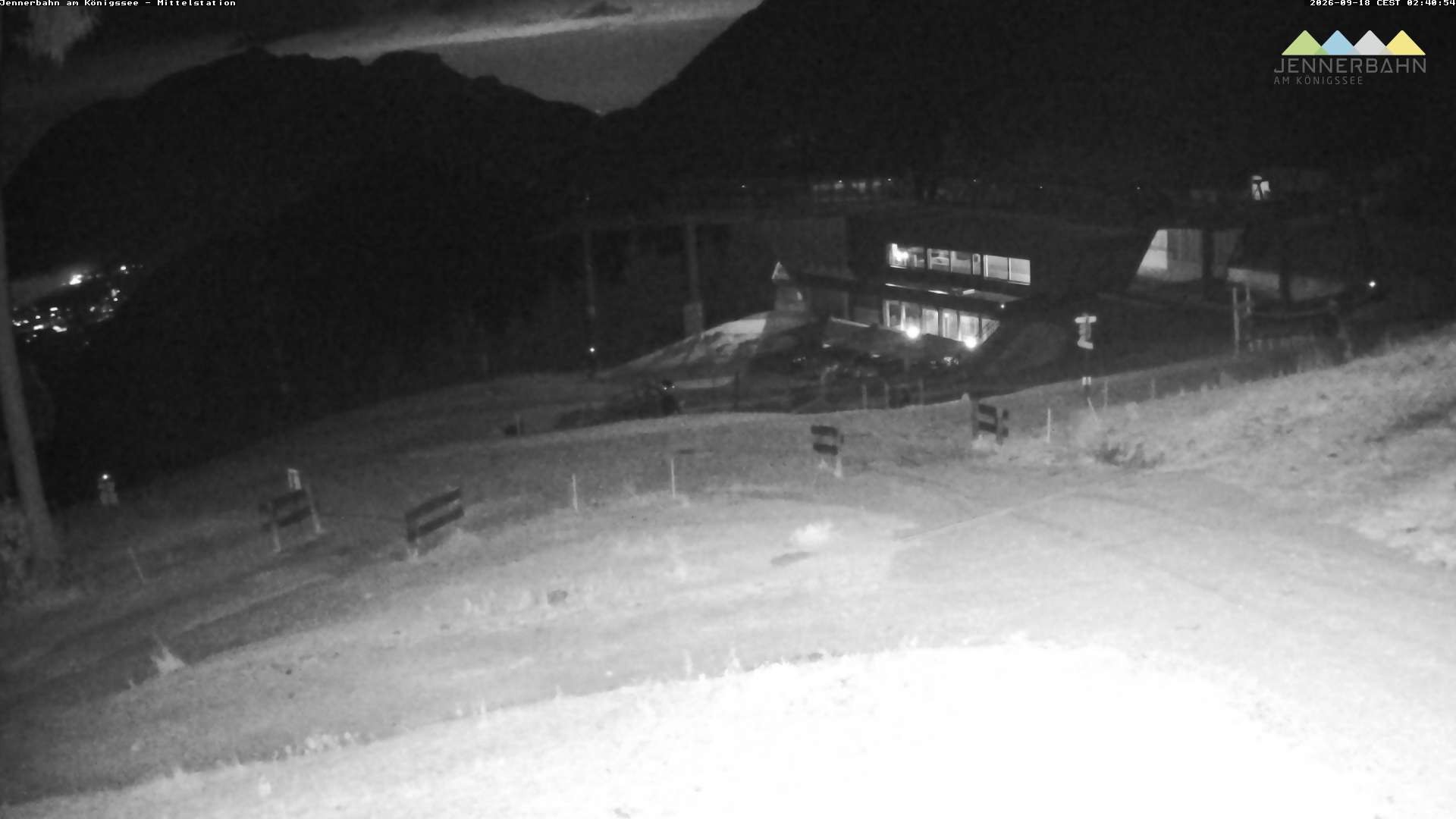Archived image Webcam Lake Königssee: Jenner Mountain Mid Station
