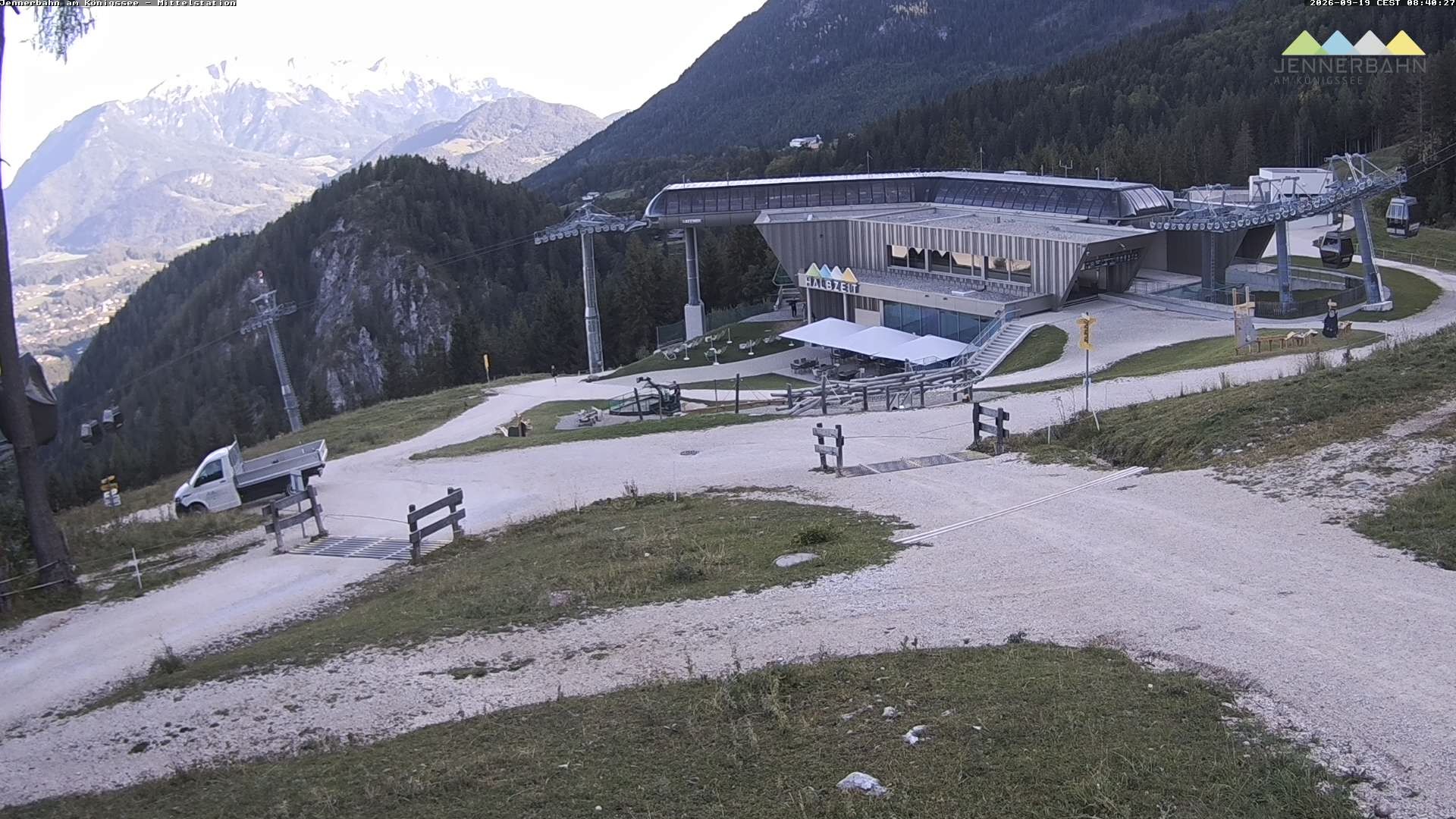 Archiv Foto Webcam Königssee: Jennerbahn Mittelstation