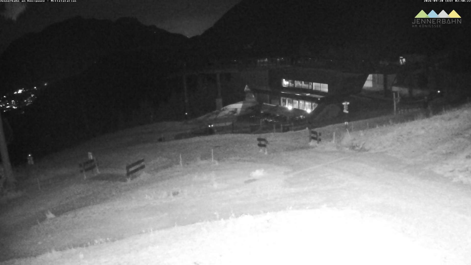 Archived image Webcam Lake Königssee: Jenner Mountain Mid Station