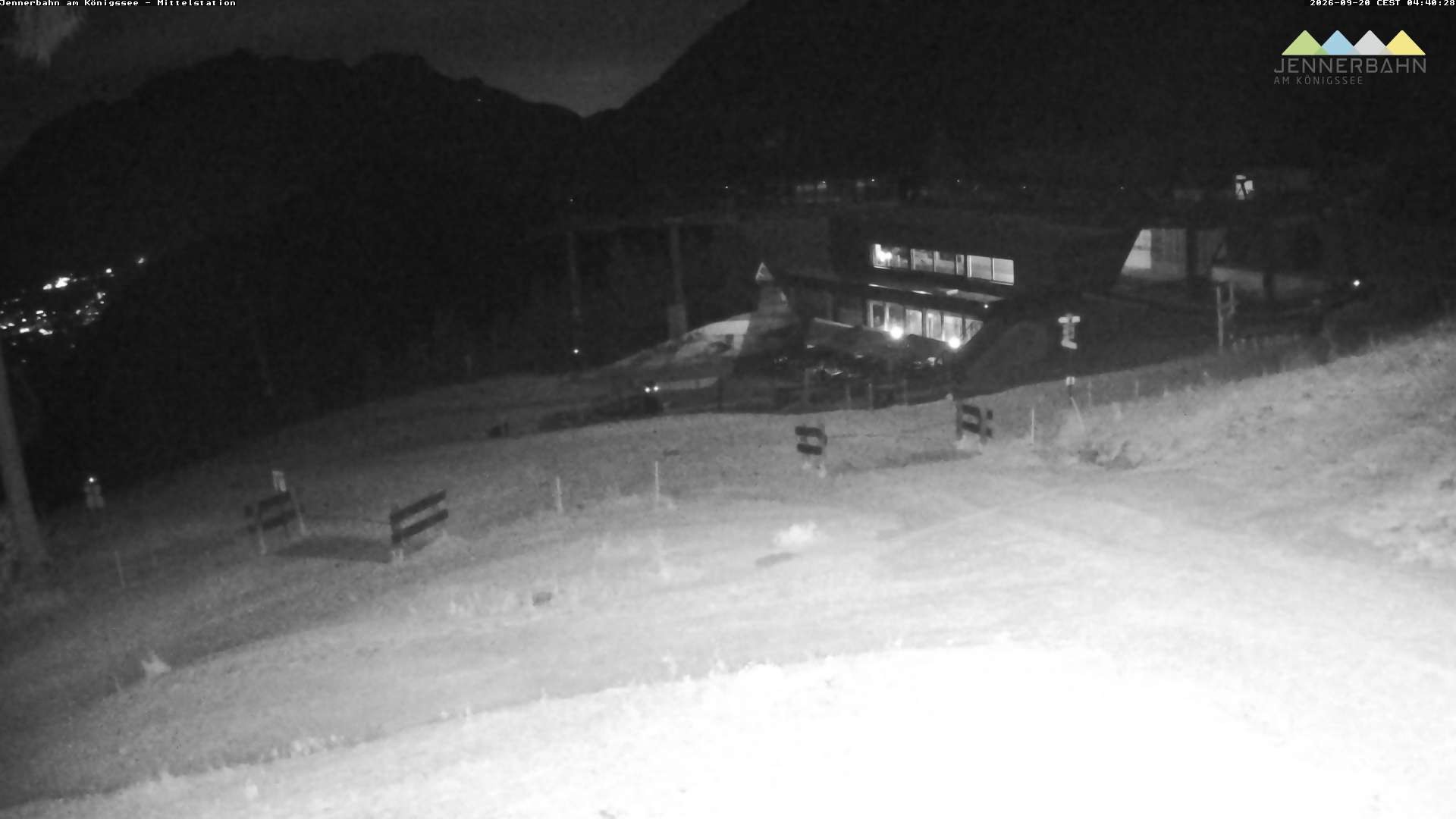 Archived image Webcam Lake Königssee: Jenner Mountain Mid Station