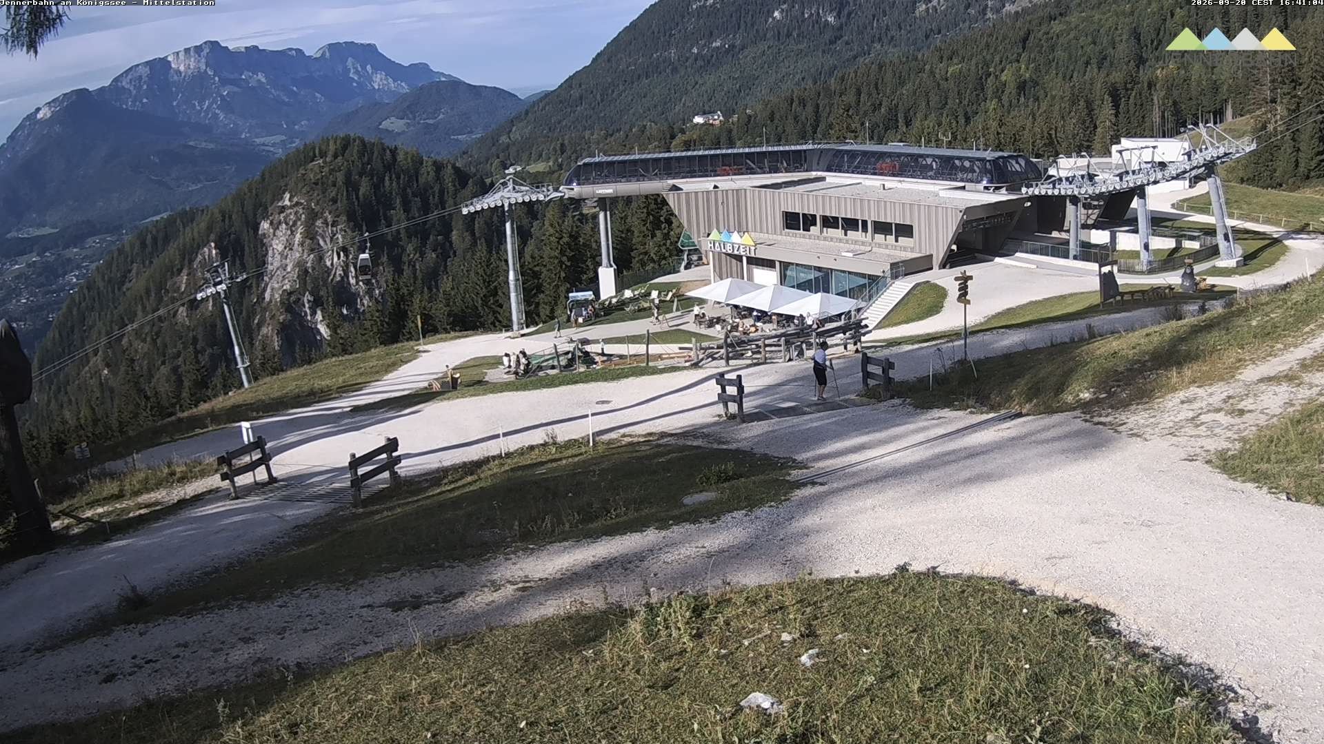 Archiv Foto Webcam Königssee: Jennerbahn Mittelstation