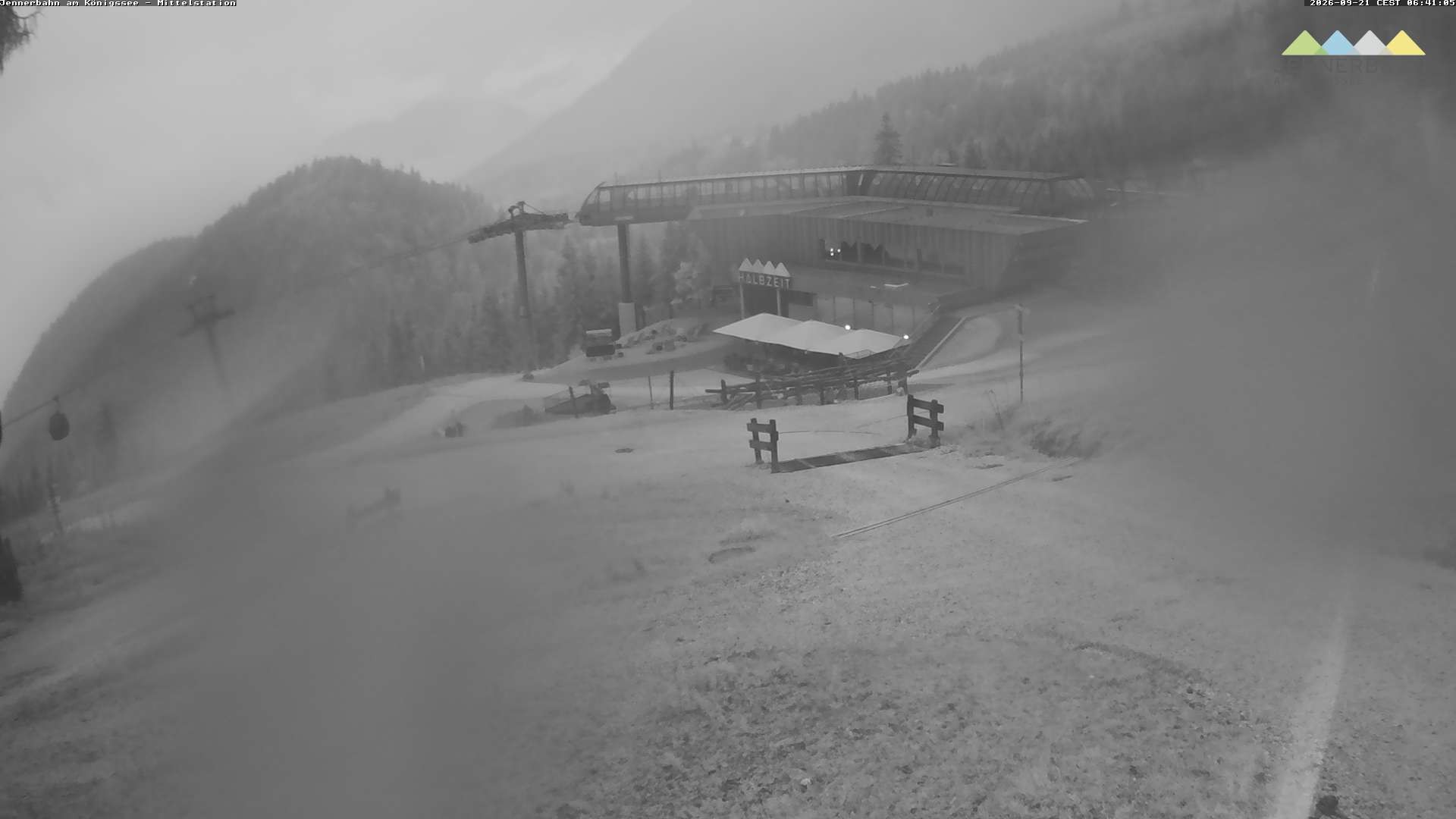 Archiv Foto Webcam Königssee: Jennerbahn Mittelstation