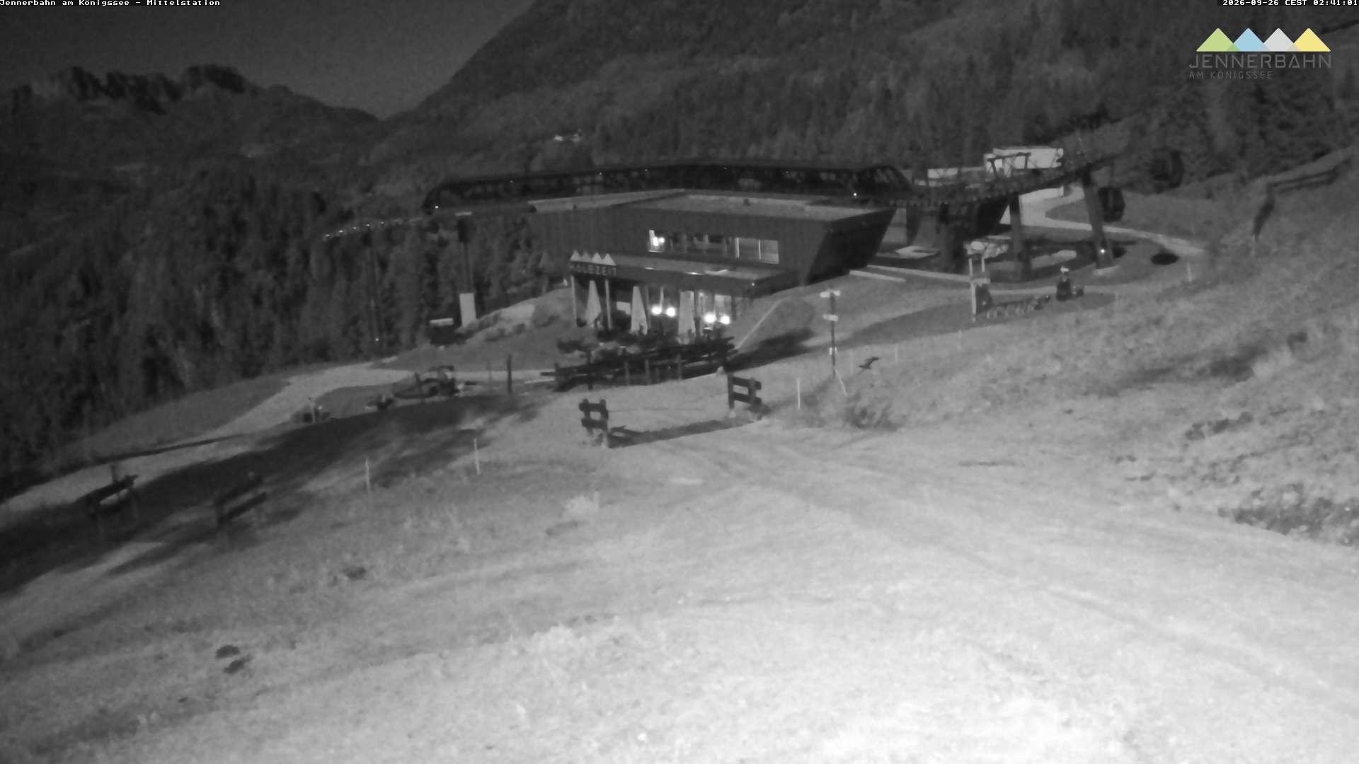 Archiv Foto Webcam Königssee: Jennerbahn Mittelstation