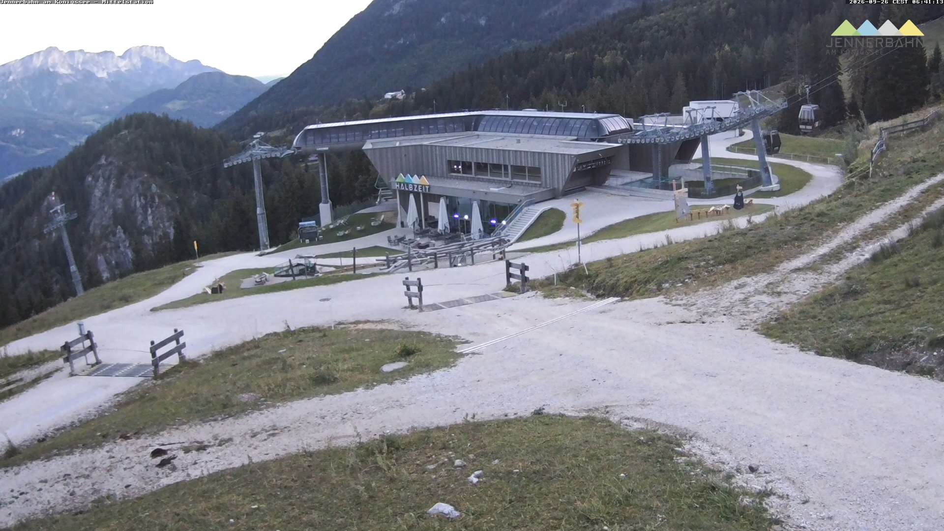 Archiv Foto Webcam Königssee: Jennerbahn Mittelstation