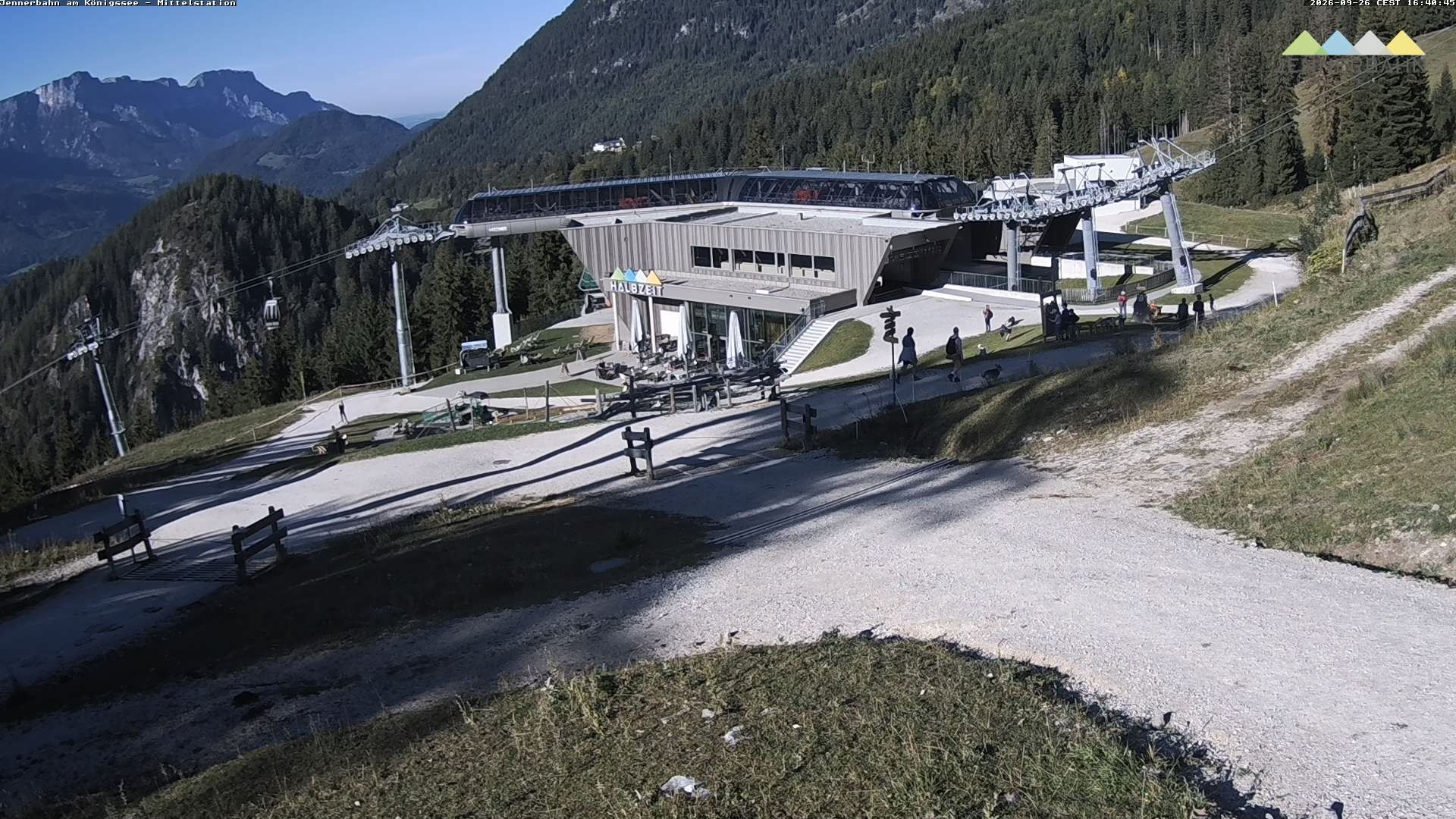 Archiv Foto Webcam Königssee: Jennerbahn Mittelstation