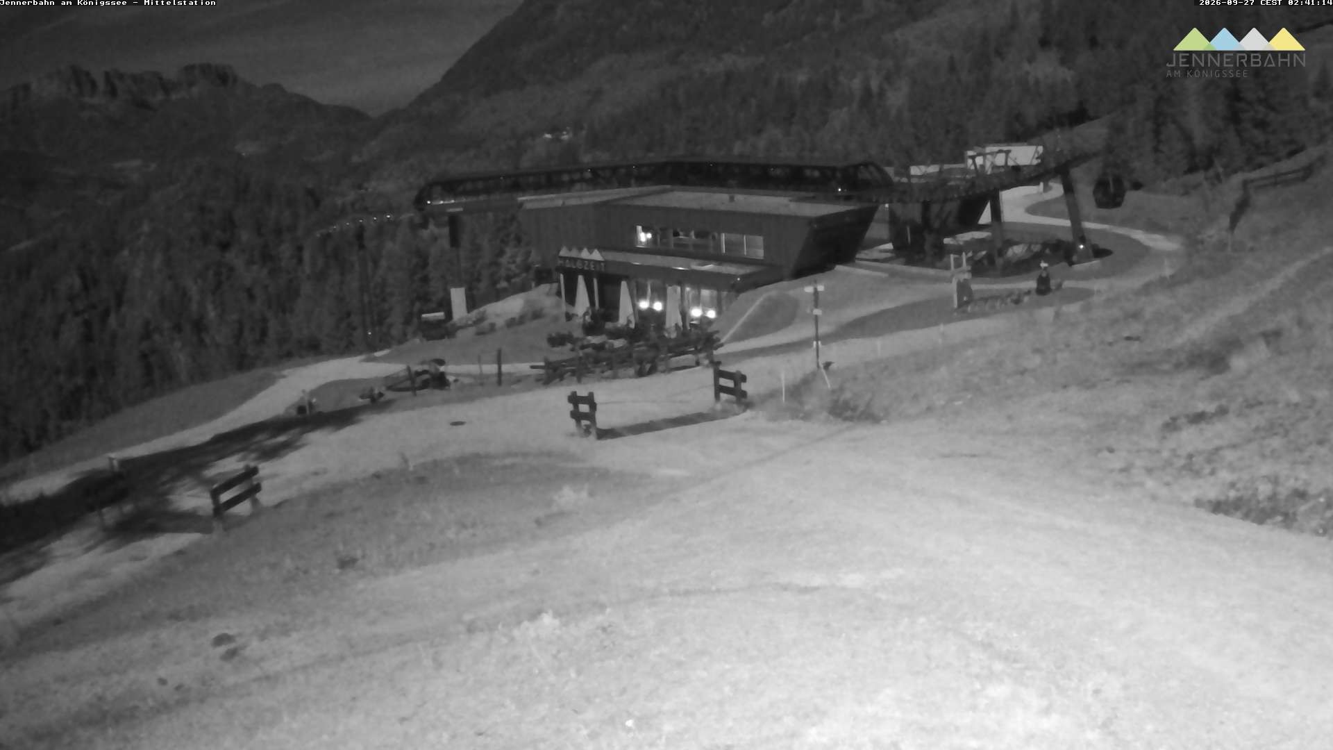 Archiv Foto Webcam Königssee: Jennerbahn Mittelstation