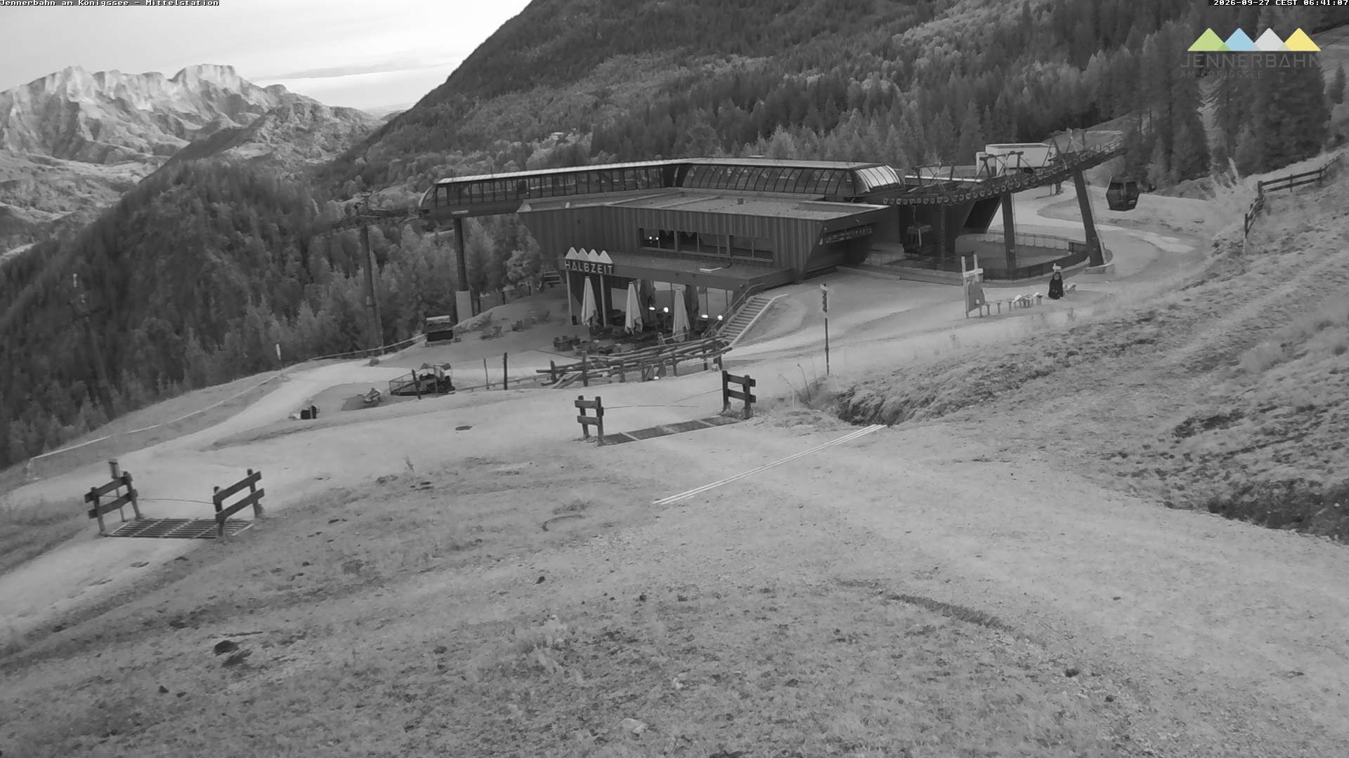 Archiv Foto Webcam Königssee: Jennerbahn Mittelstation