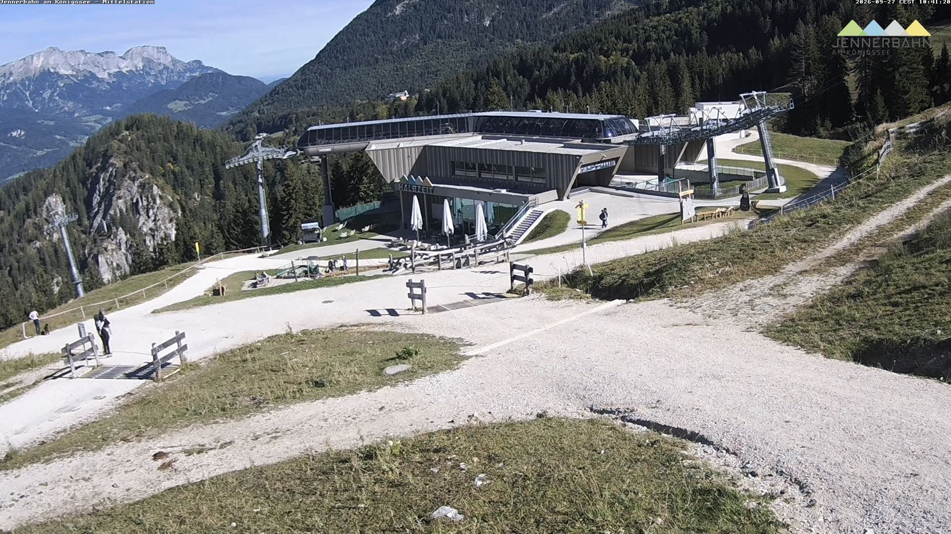 Archiv Foto Webcam Königssee: Jennerbahn Mittelstation