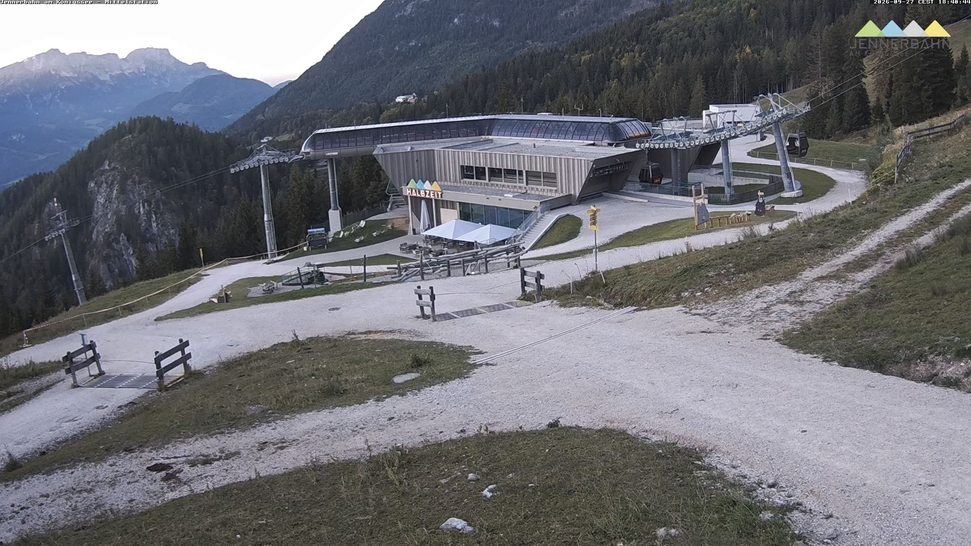 Archiv Foto Webcam Königssee: Jennerbahn Mittelstation